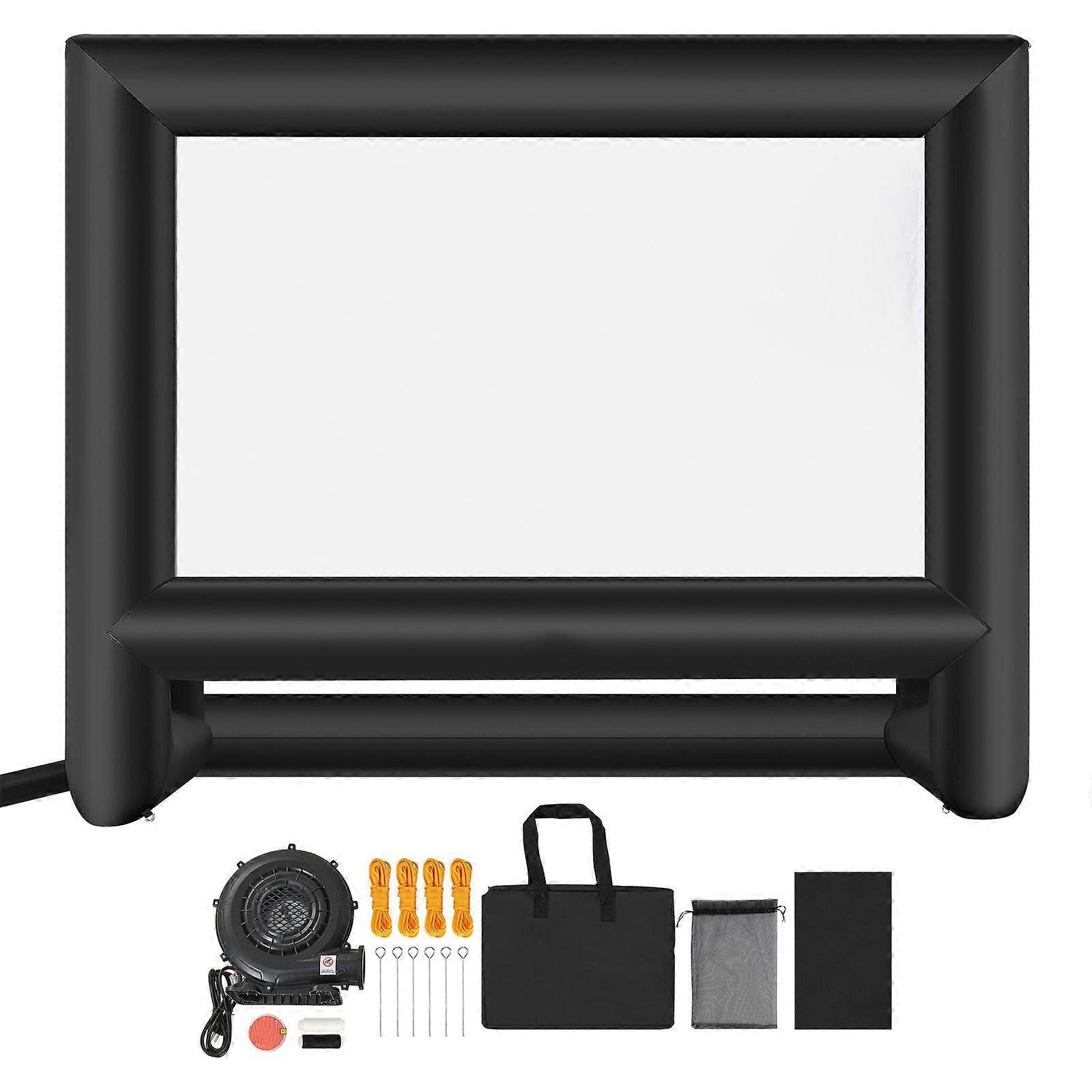 18 ft Inflatable Movie Screen, 600D Washable Inflatable Projector Screen with Portable Storage Bag, 16:9 Movie Projection