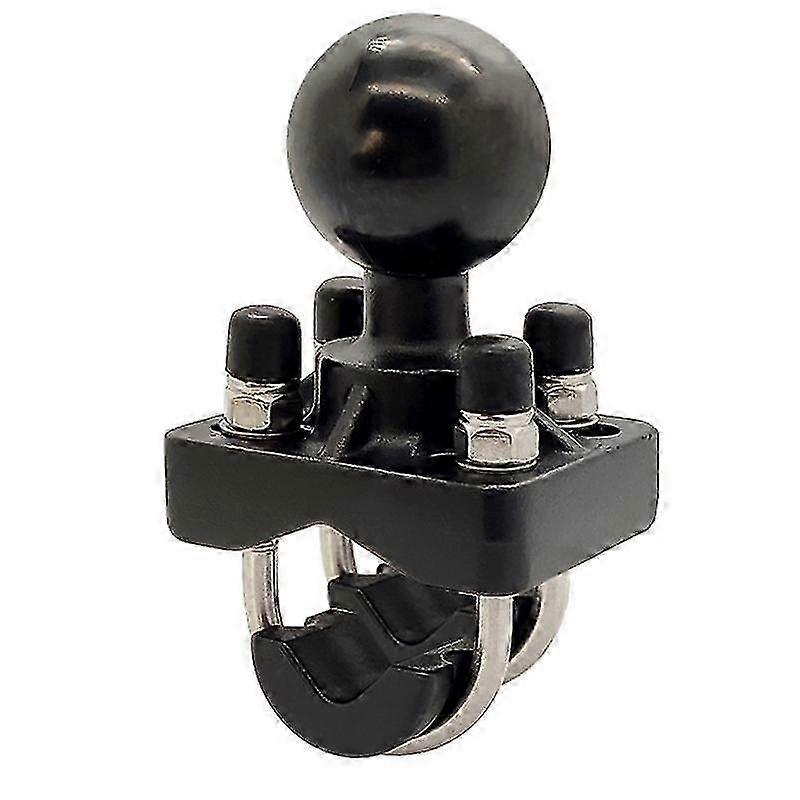 Double U-Bolt Handlebar Rail Mount Base with 1.5 Inch Ball for Camera