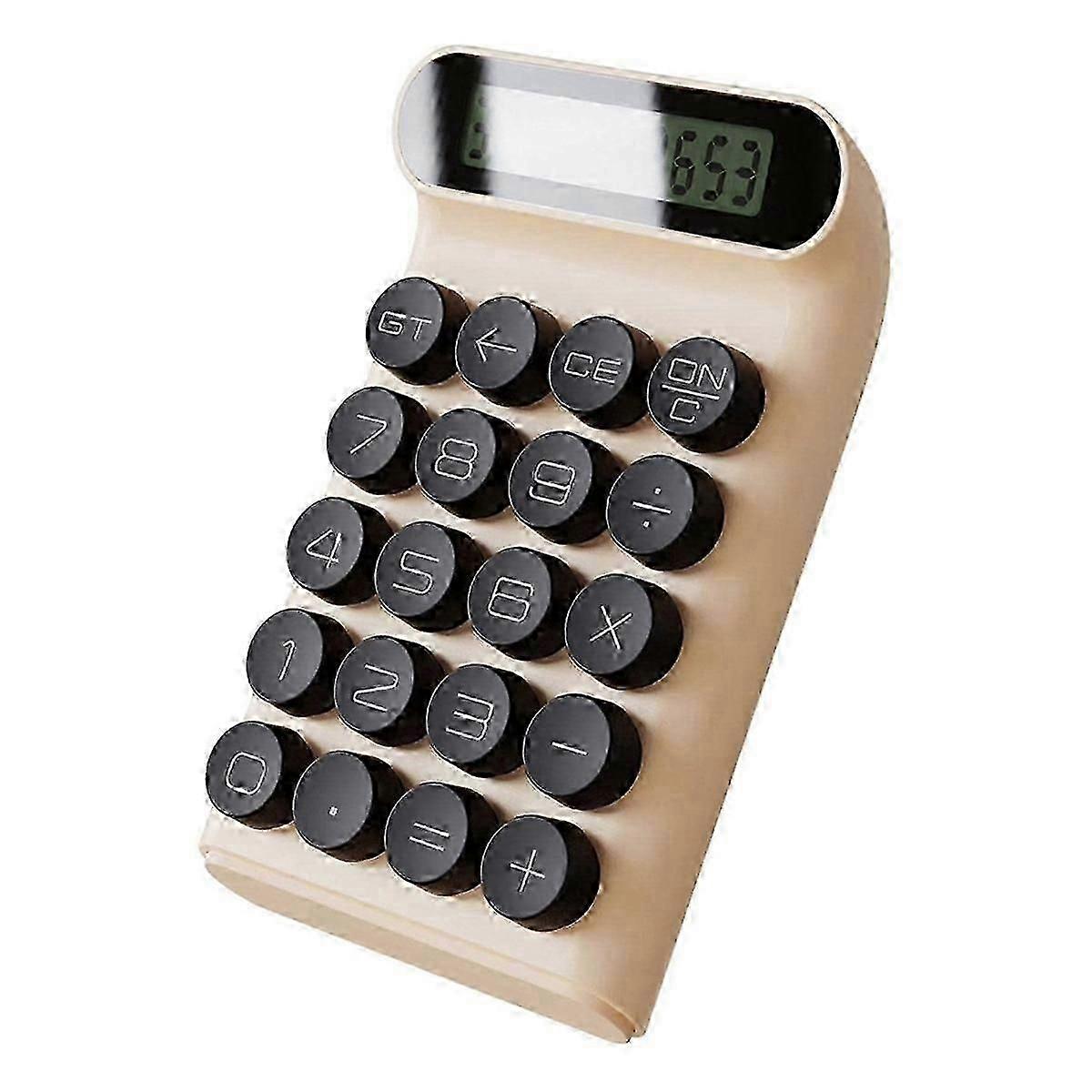 Typewriter Handheld Calculator with Mechanical Switch and 10 Digit Display
