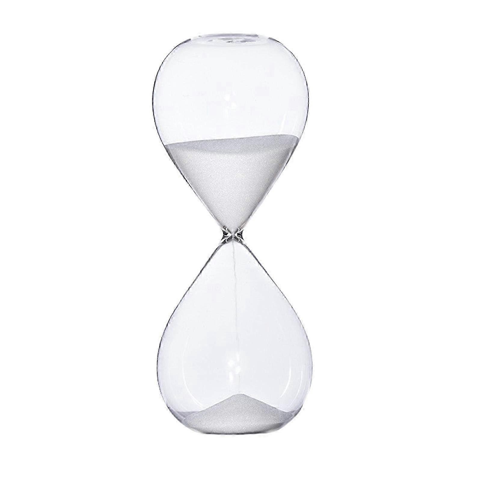 家の装飾、勉強、オフィスの時間管理のためのエレガントな白い60分の砂時計の砂のタイマー