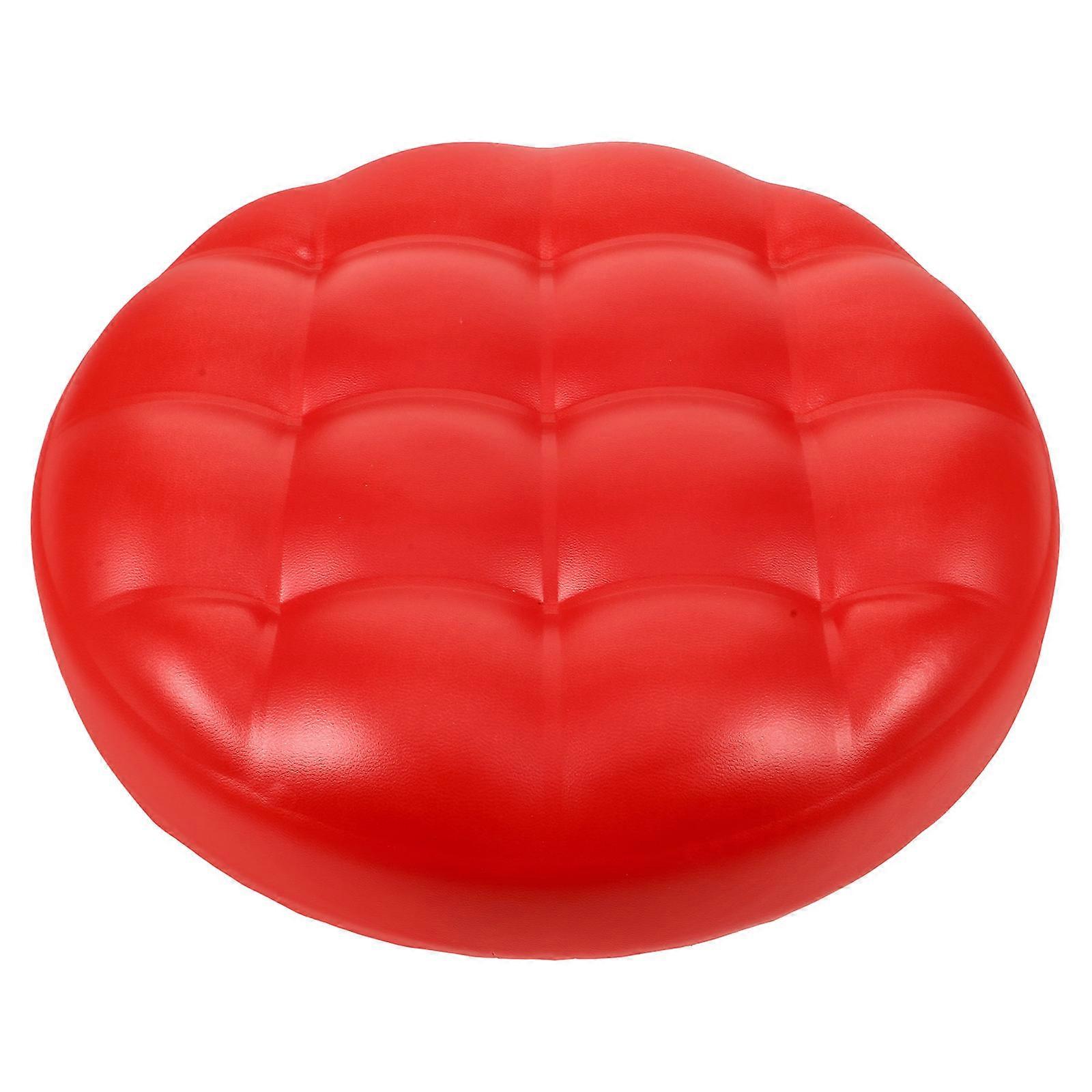 Round Stool Cushions for School Easy to Clean Red Color 33.00X33.00X8.00CM 1Set