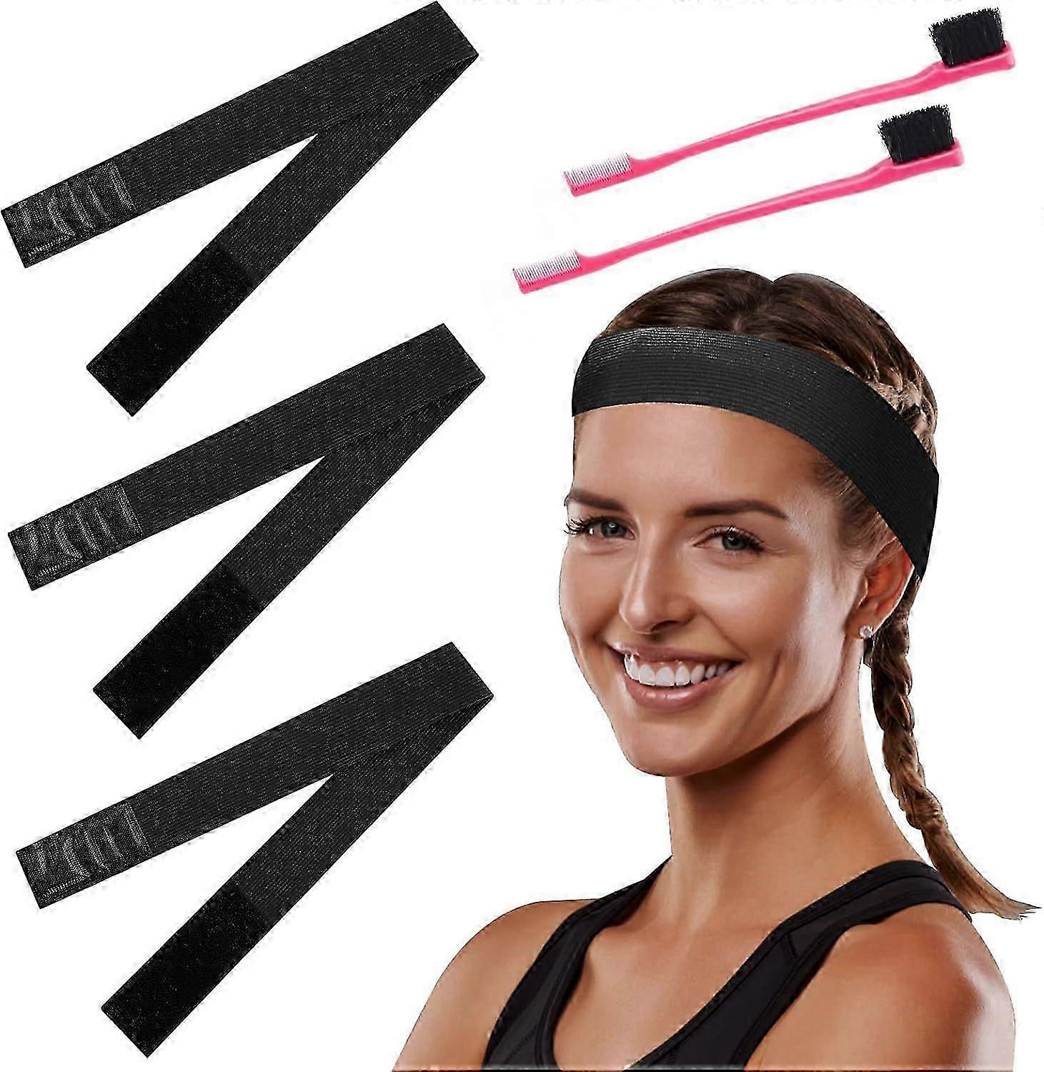 Elastic Band for Wig with Hair Edge Brush