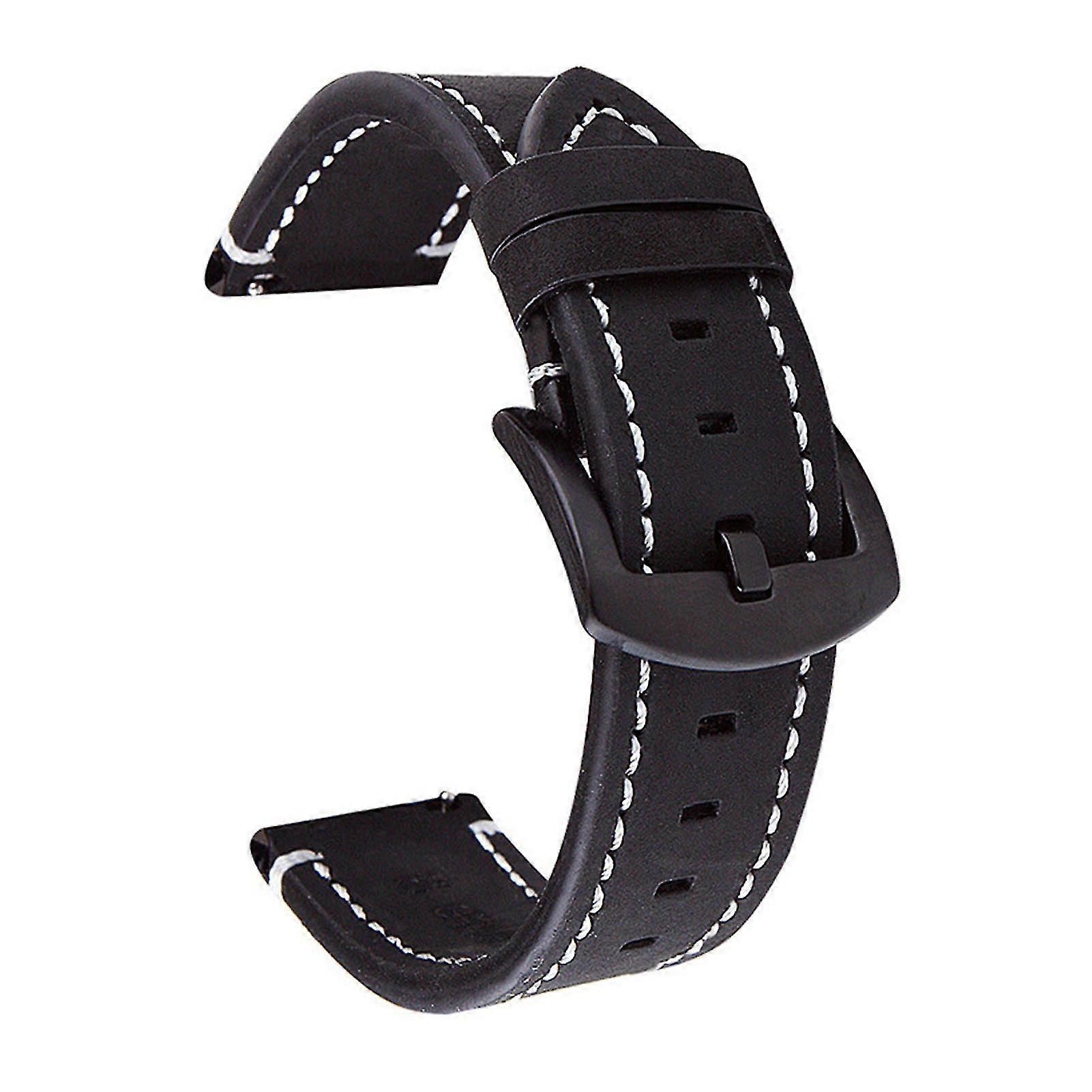 1 Ensemble 18mm 19mm 20mm 22mm 24mm Bande De Montre Rétro Confortable Remplacement avec Ressort Barres En Cuir Véritable Bracelet De Montre