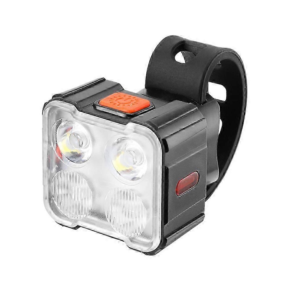 Bisiklet Q4 / 6 Işık Seti Bisiklet LED Ön Arka Işıklar USB Şarj MTB Yol Bisikleti Vurgu Lambası Bisiklet Işık Lambası Bisiklet Aksesuarları