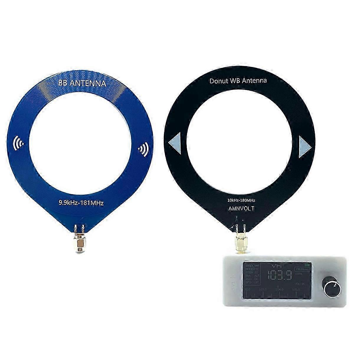 Mini Radio Receiver with 2X Loop Antenna 9.9KHz-181MHz Portable Shortwave and AM FM SSB Radio