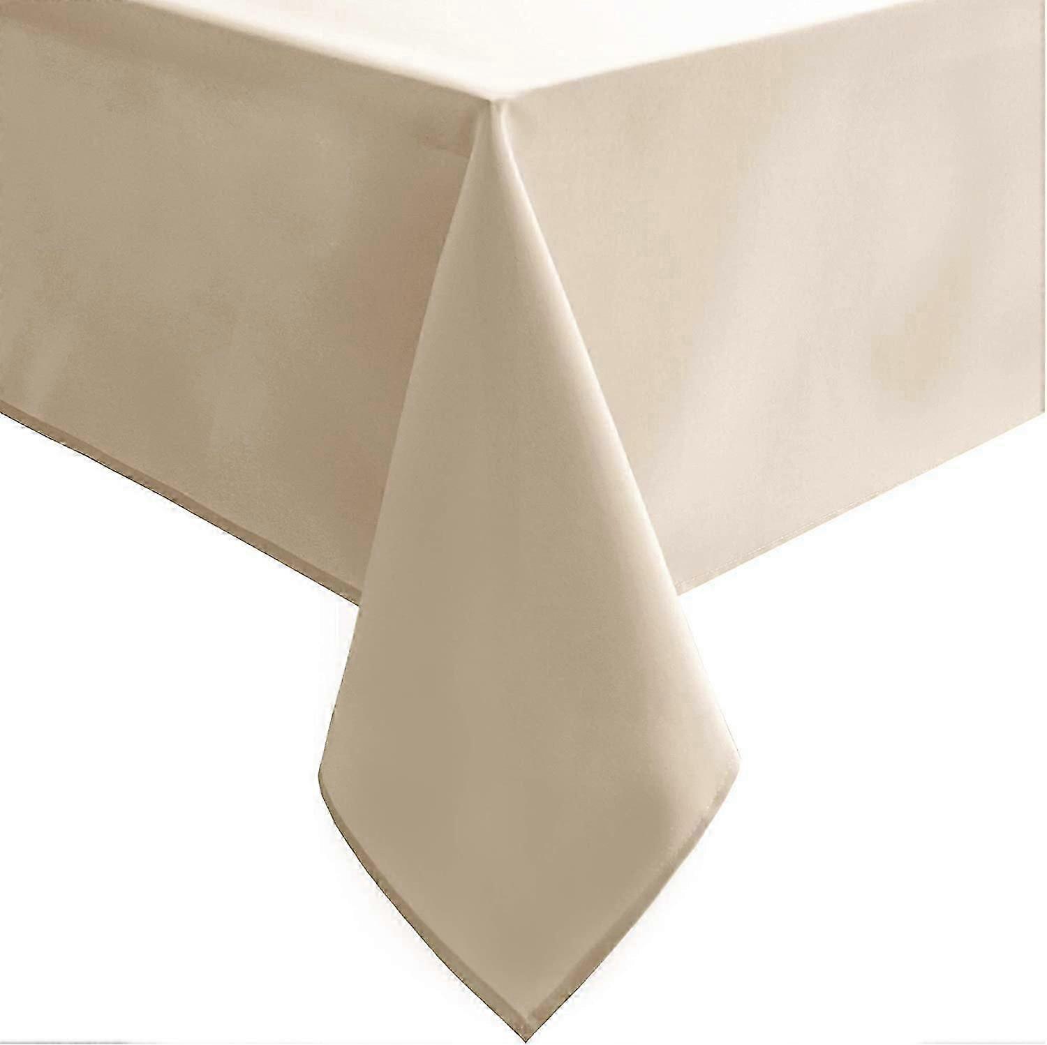 Toalha de Mesa Retangular Resistente à Água para Mesas de 6 Pés 54 x 80 Polegadas (Off-White)