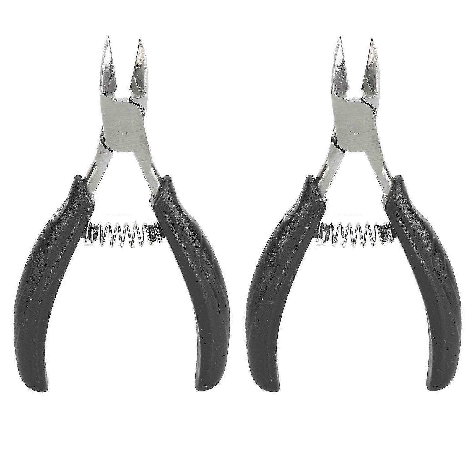 Tondeuse à ongles Professionnel Prévenir Glissement Ressort Conception Tondeuse À Ongles Pour Ongles Incarnés Épais 2pcs