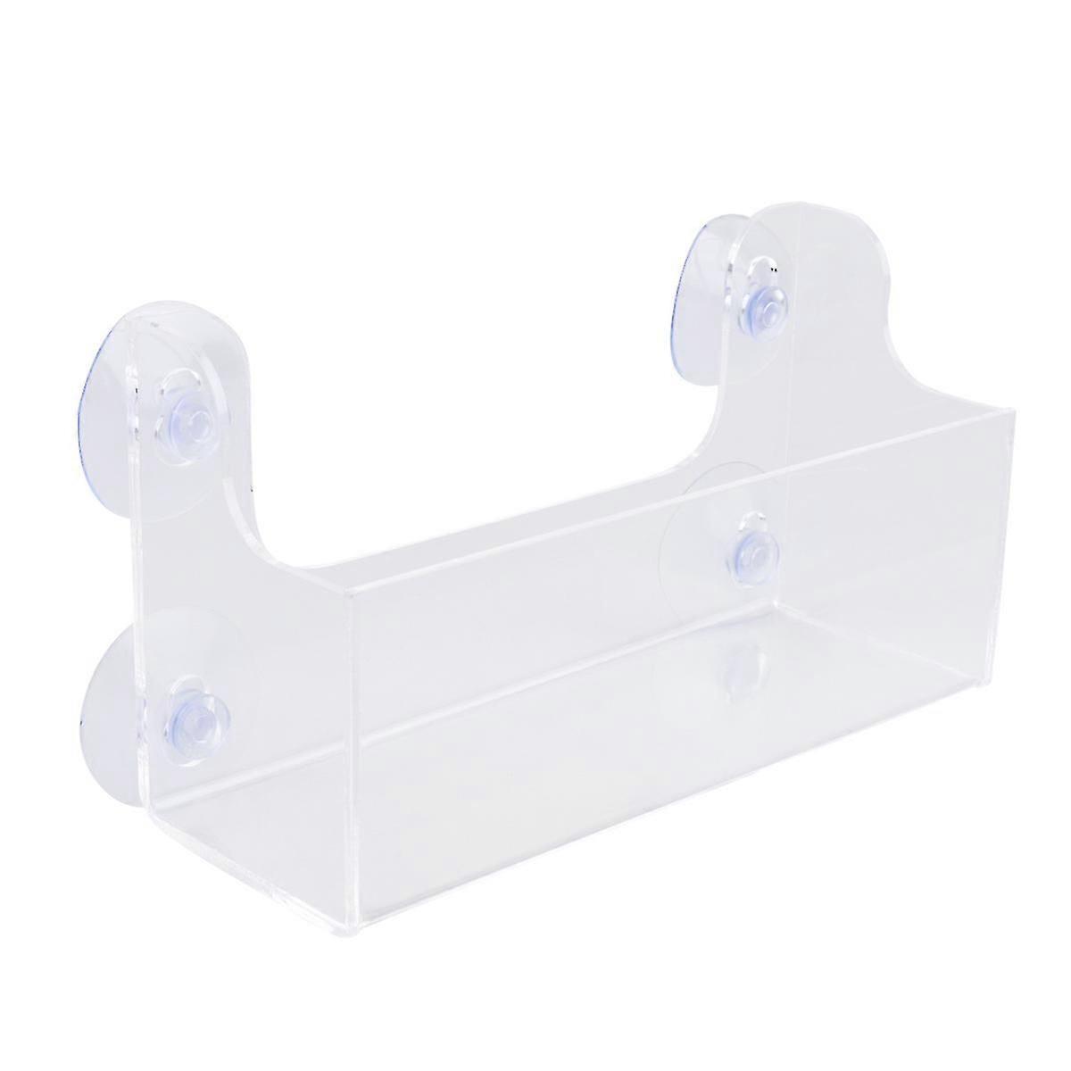 1PC Suction Type Display Frame Acrylic Storage Shelf Transparent Beverages Rack Refrigerator Shelf (3 Beverage Rack)