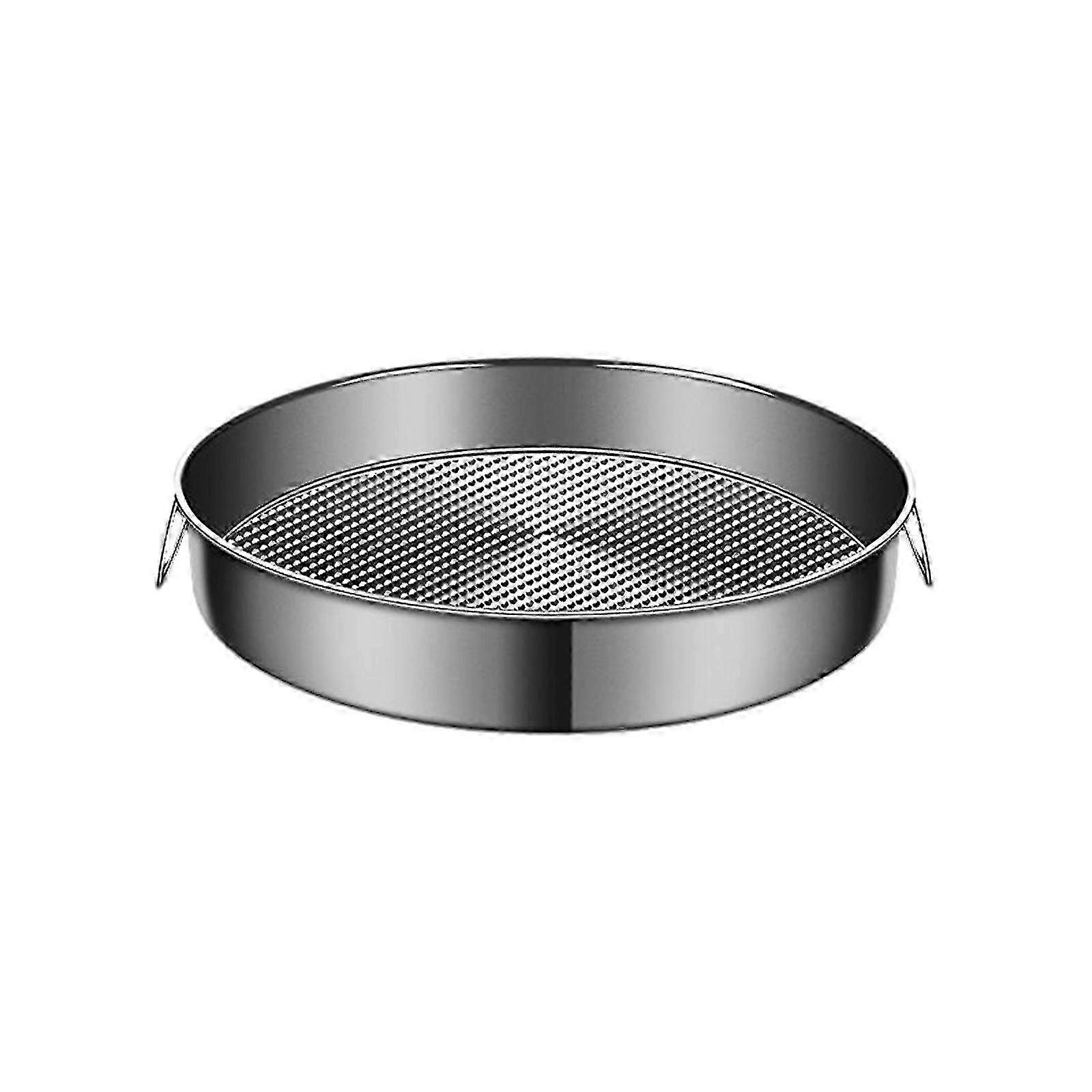 Dual-Purpose Grill Pan for Steaming and Baking, 304 Stainless Steel, with Handles on Both Sides