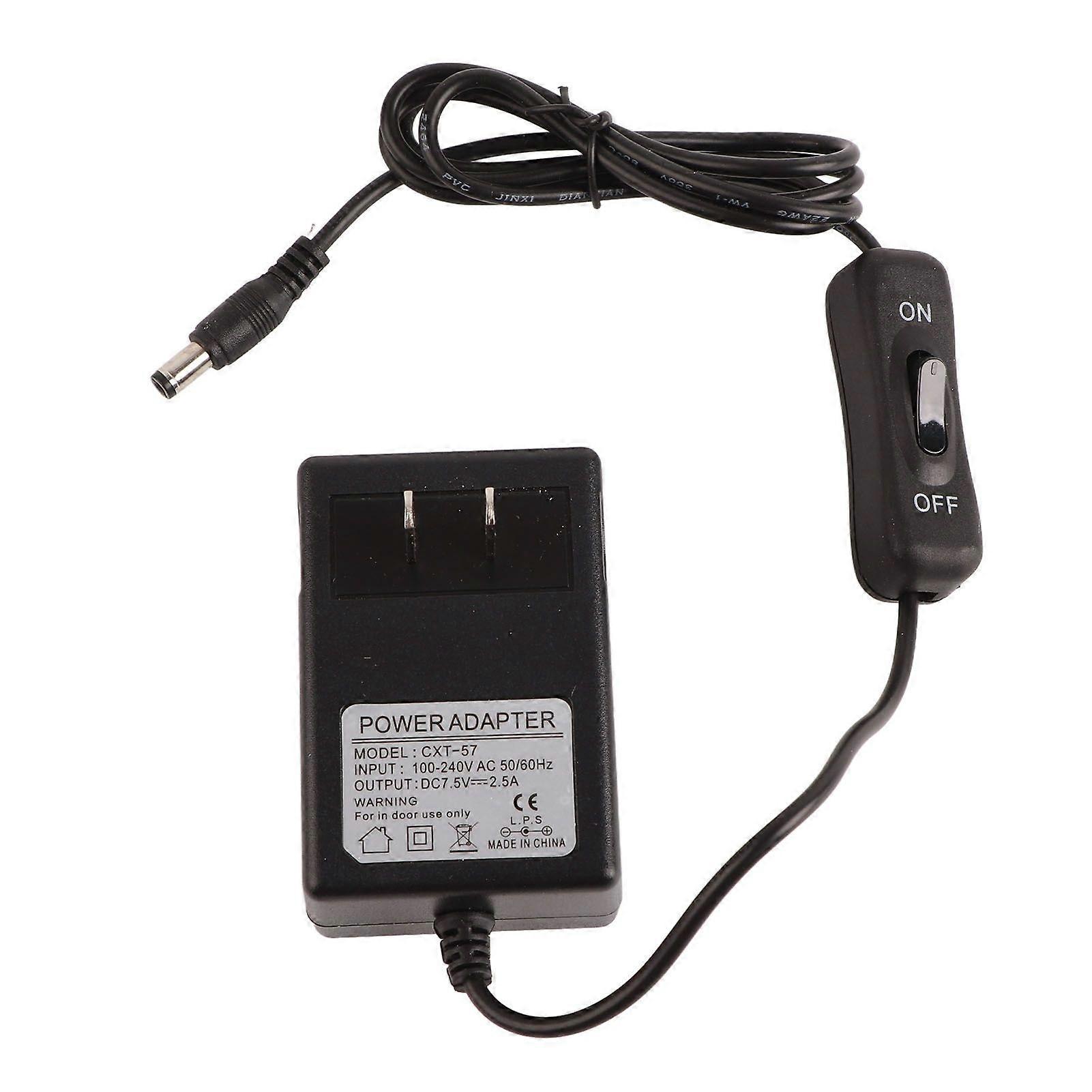 2025 أحدث طراز 7.5 فولت 2.5 أمبير امدادات الطاقة البلاستيك معدن أسود مدمج محمول