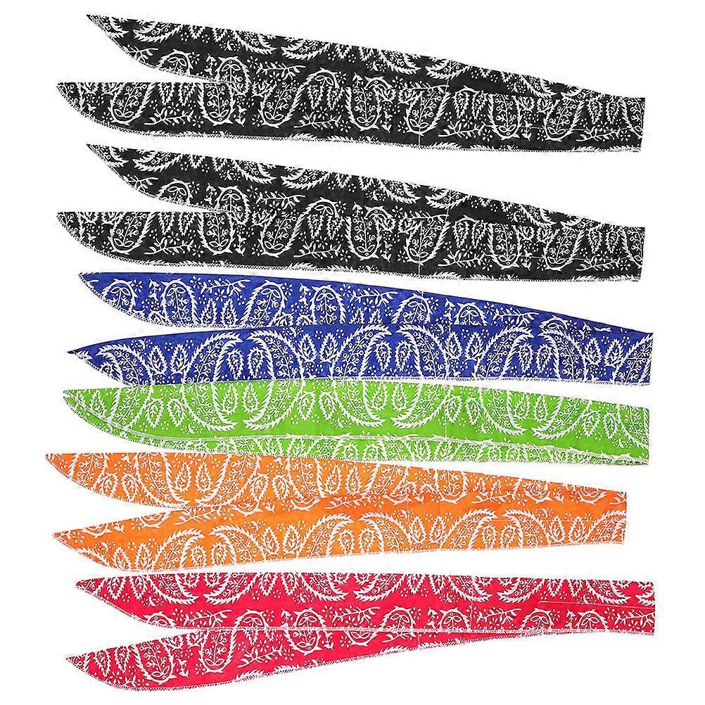 Multi-Function Cooling Scarves Outdoor Activities Yellow Cooling Sweat Absorption Quick Drying 6Pcs