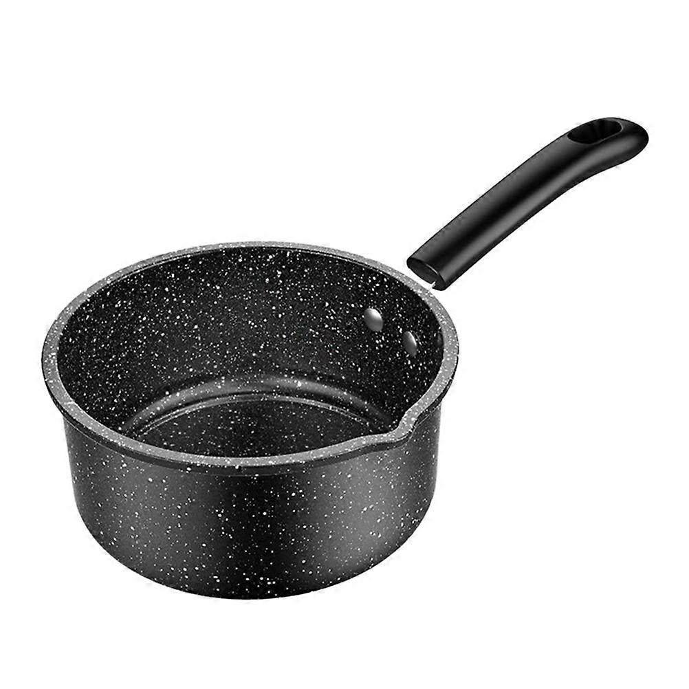 Non Stick Medical Stone Milk Sauce Pot with Handle for Induction and Gas Stove – Safe, Healthy Kitchen Accessory for Soup, Hot Milk, and Noodles