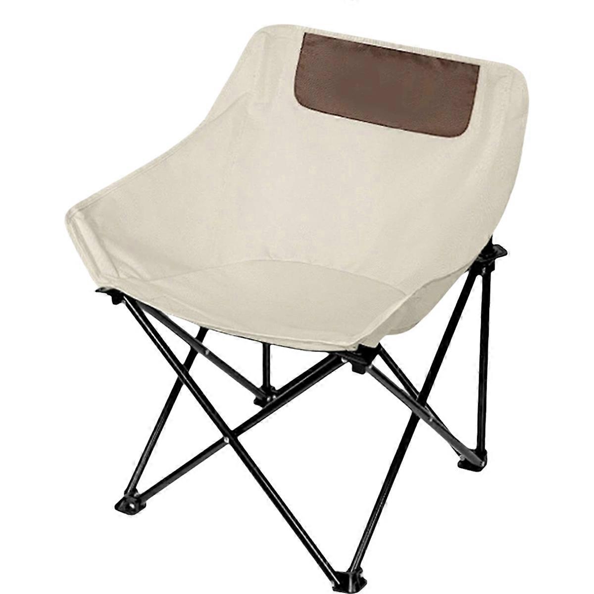 Portable Beach Chair Backrest Stool Lazy Moon Chair Outdoor Super Heavy-Duty Folding Chair Outdoor