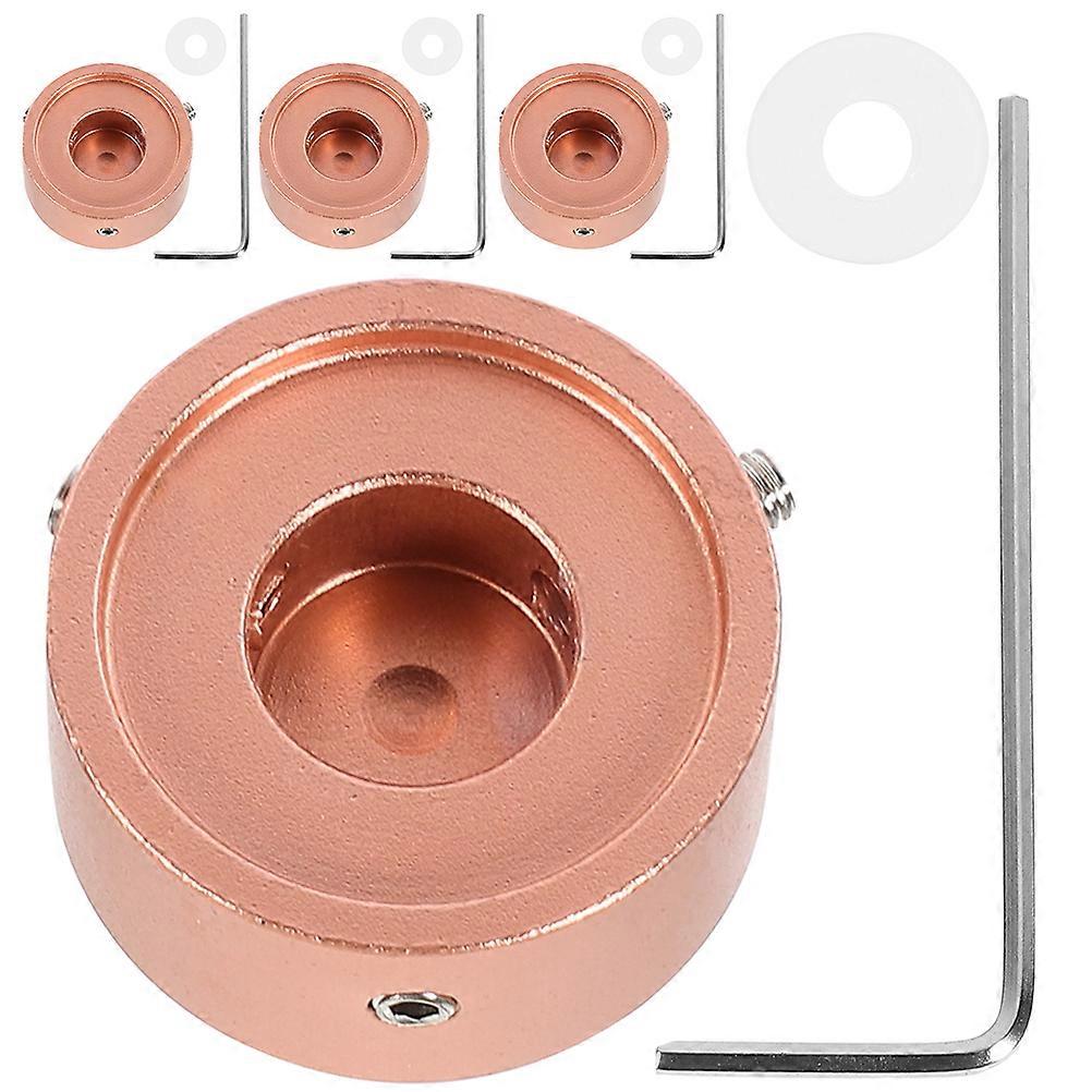 Metal Guitar Effect Caps Protection Cap Extend Service Life Easy Installation For Guitarists 2.4x1.2cm Rose Gold 1 Set