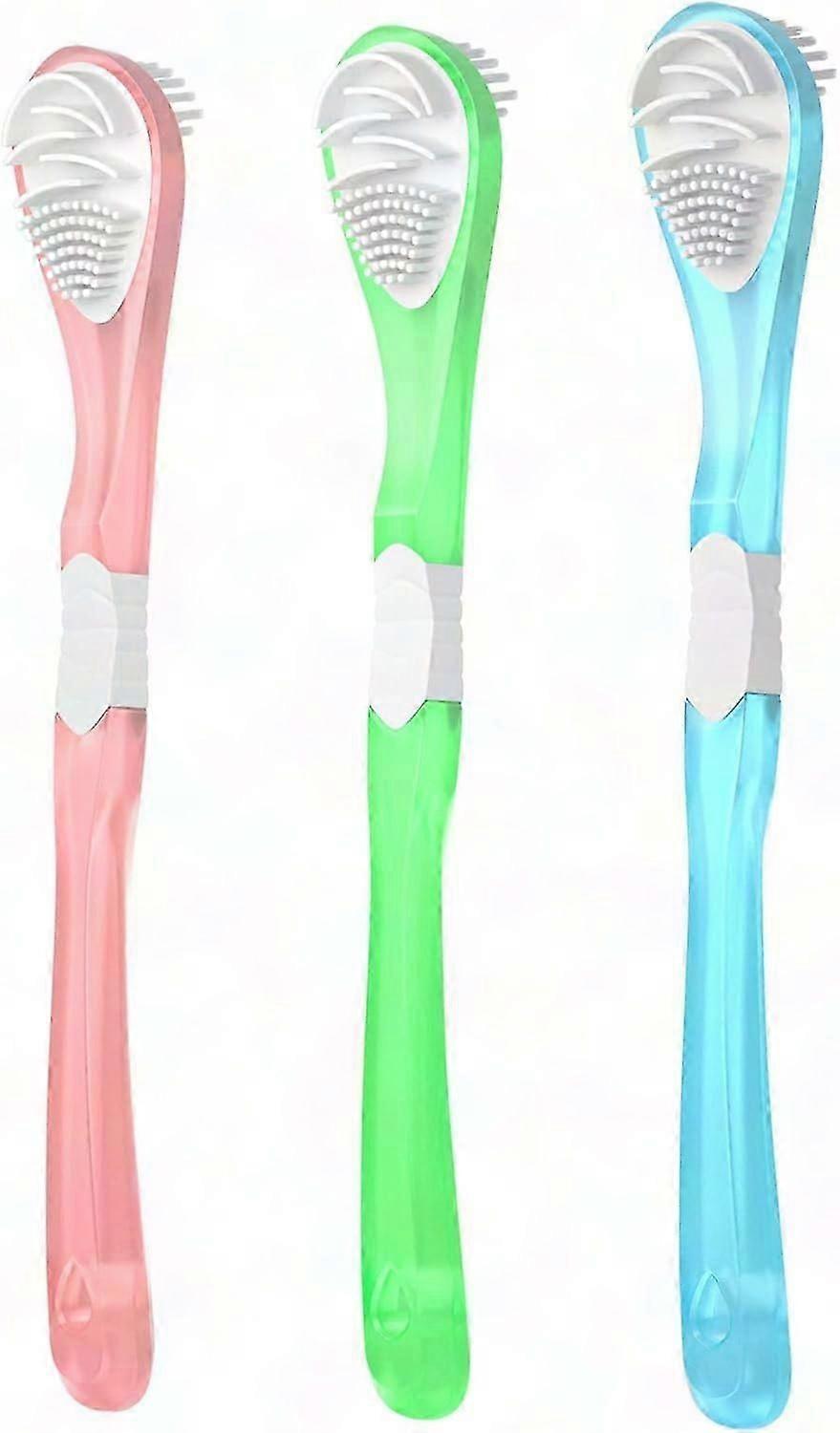 大人用舌スクレーパークリーナー両面ソフトブラシ