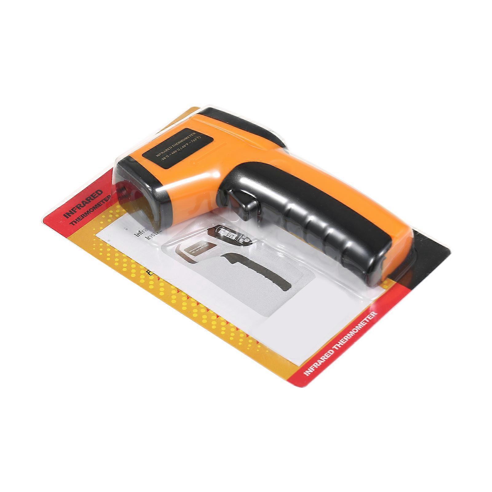 Digital Infrared Thermometer Laser Industrial Temperature Gun Non-Contact with Backlight -50-400°C(NOT for Humans) Battery not Included