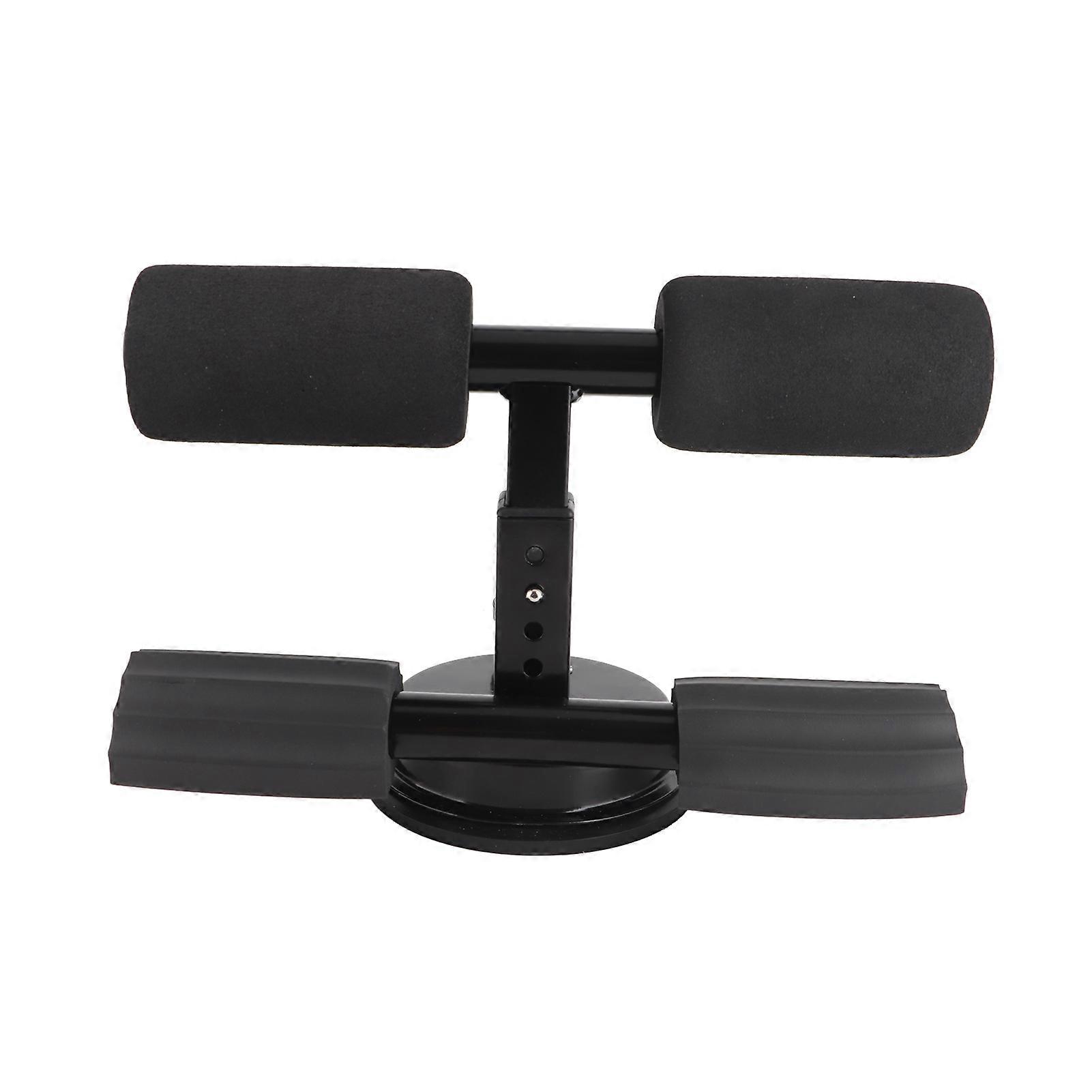 Sit Up Device Ergonomic Design Large Support Abdominal Training Device with Suction Cup Black