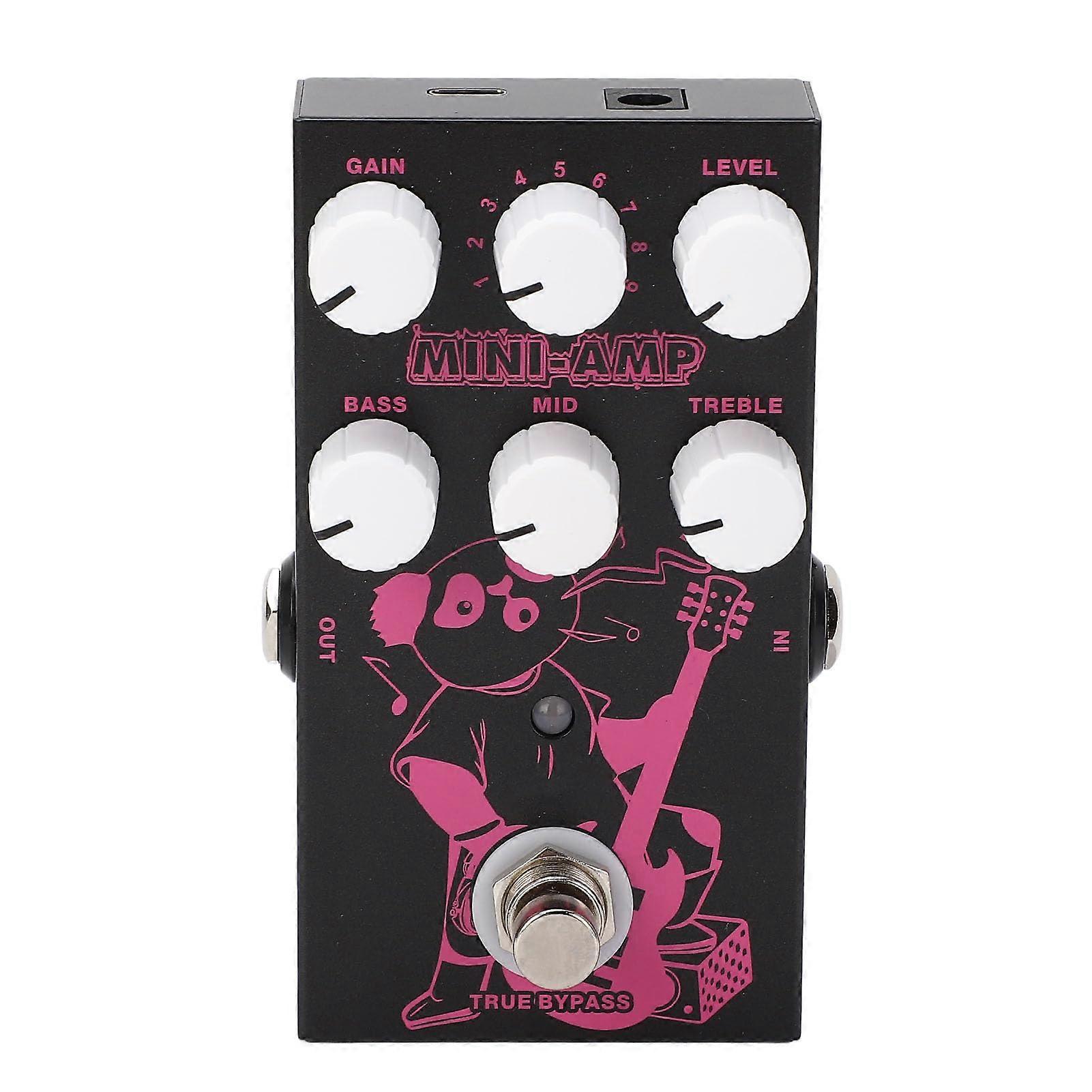 Guitar Effect Pedal 3-Band EQ Metal Enclosure Adjustable Nine Effects Electric Guitar Effector For Performance