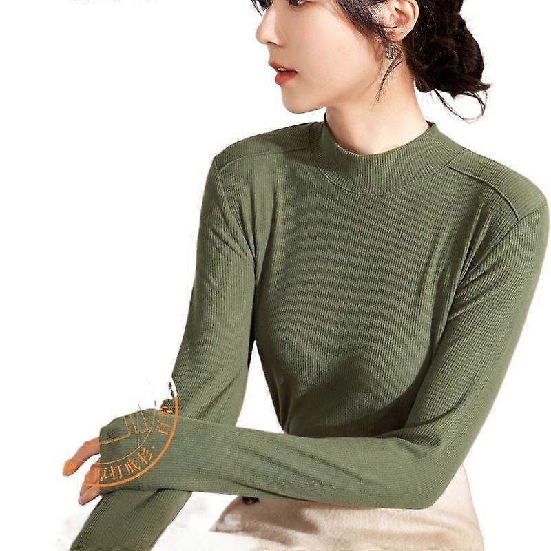 2024 new warm undershirt Womens thermal base layer high neck slim fit long
