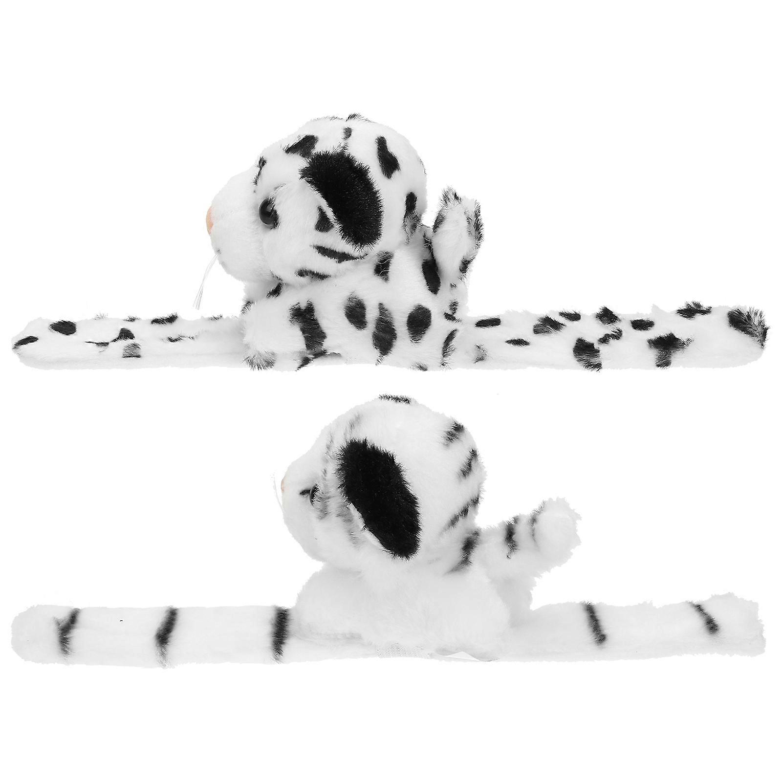 Plush Animal Slap Bracelets Soft & Lightweight Jungle Theme Party Favors Fun Wristband Design for Kids and Adults