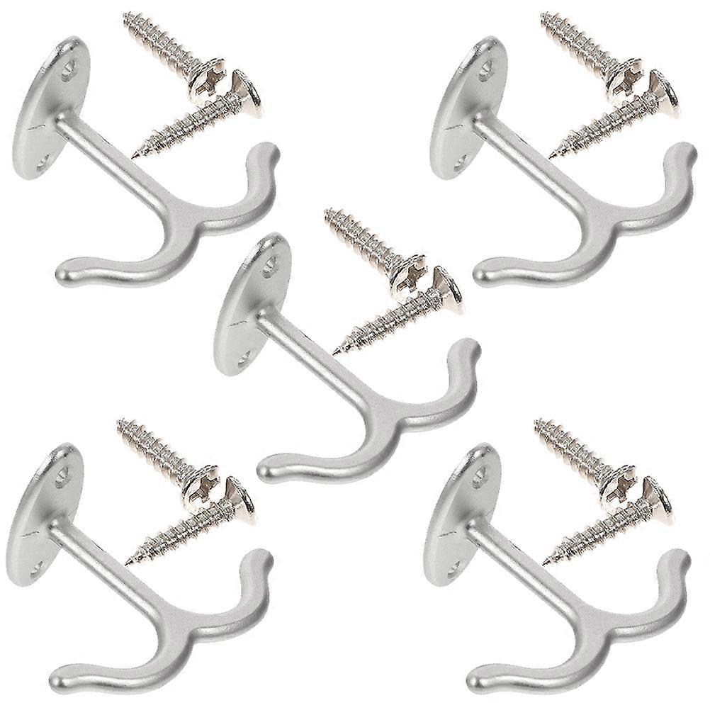 Crochets à broches robustes en alliage de zinc pour armoire, cuisine et placard - Cintres de rangement polyvalents pour manteaux, serviettes, vêtements, sacs - Comprend des vis
