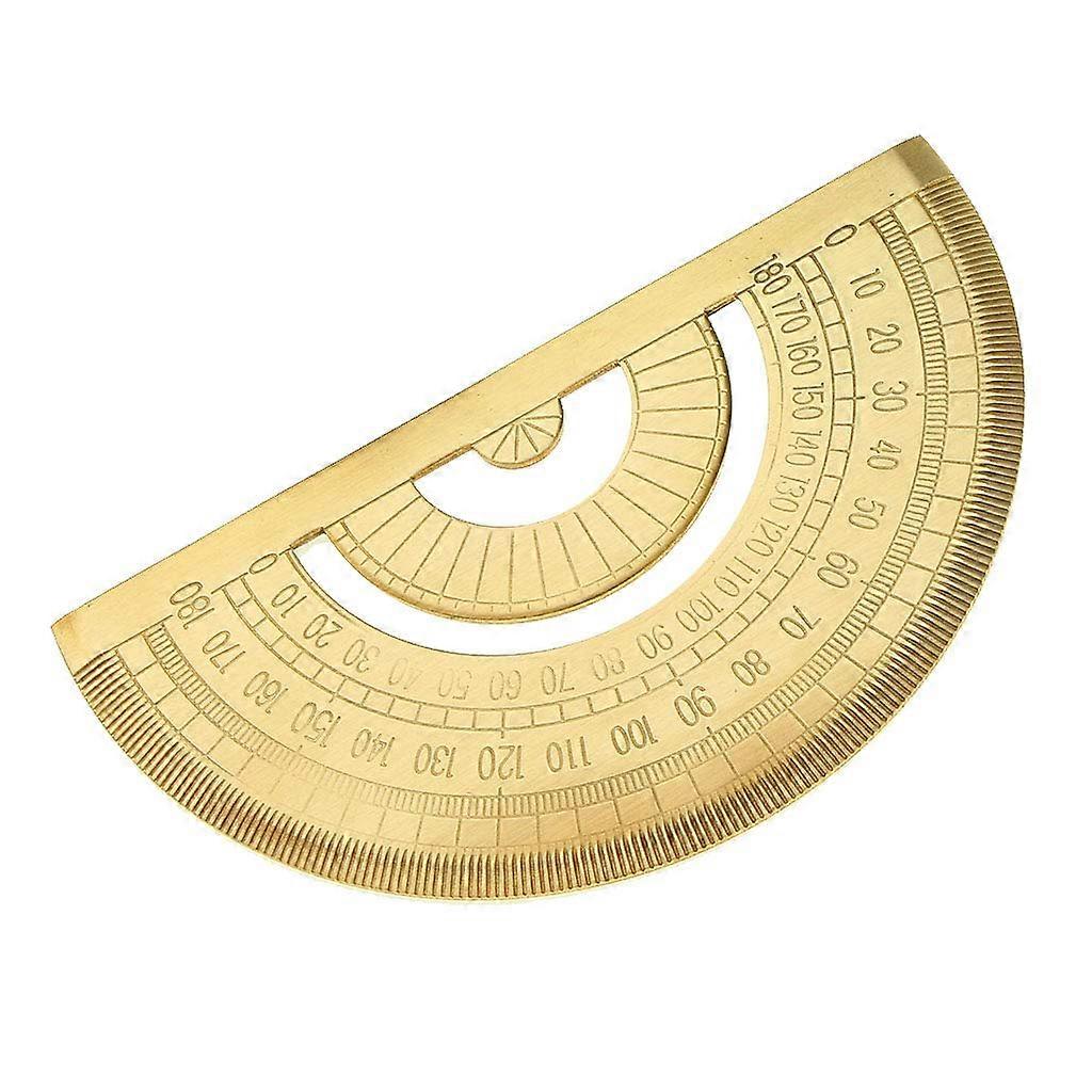 Mini Geometry Ruler in Brass, for Jewelry, Measuring Tool, Protractor