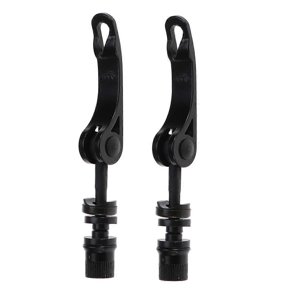 Bicycle Quick Release Lever For Wheel Hub And Seatpost Black 2Pcs