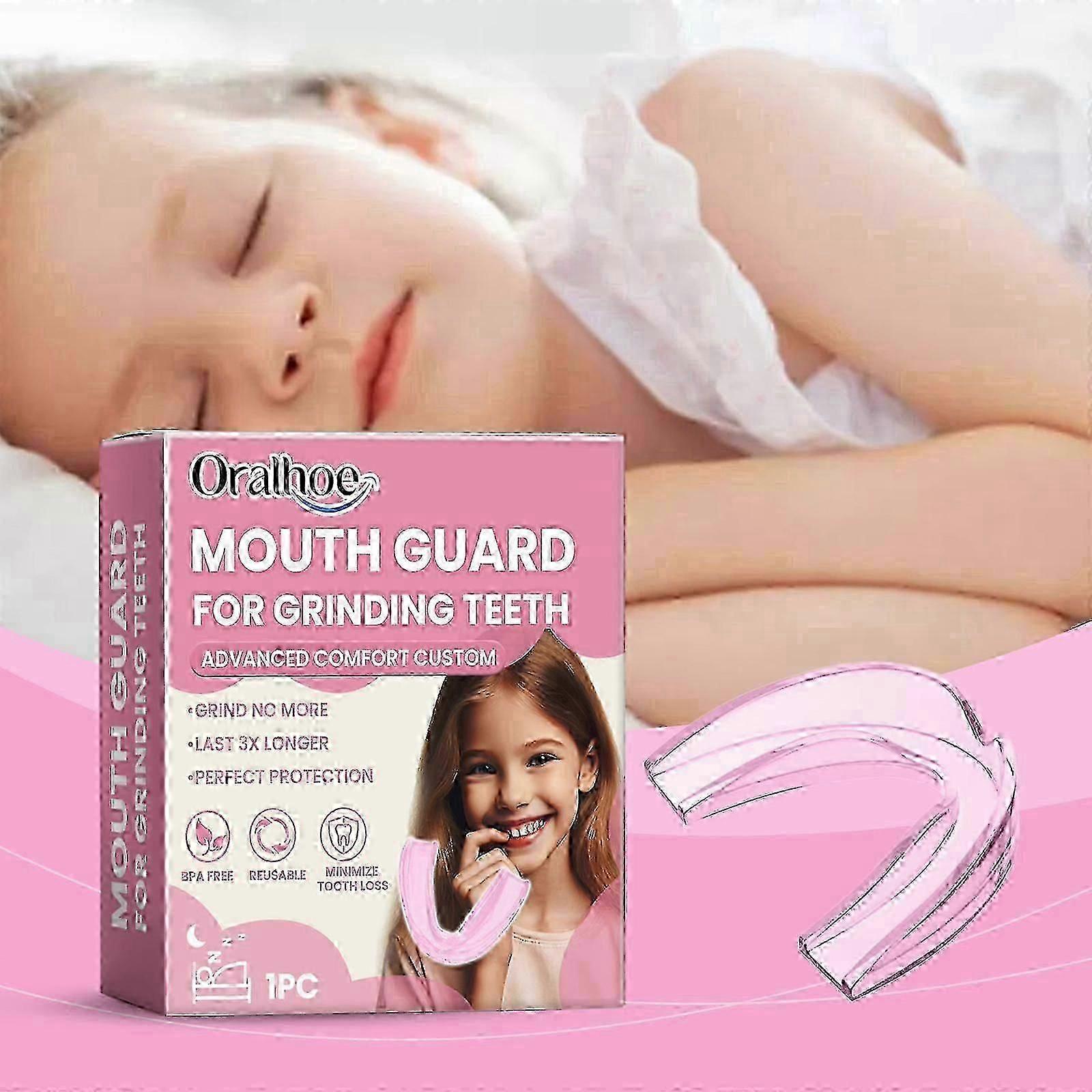 Paradenti per bambini contro il digrignamento dei denti, paradenti notturno comodo per bambini, paradenti comodo, previene il bruxismo e l'artrite reumatoide.