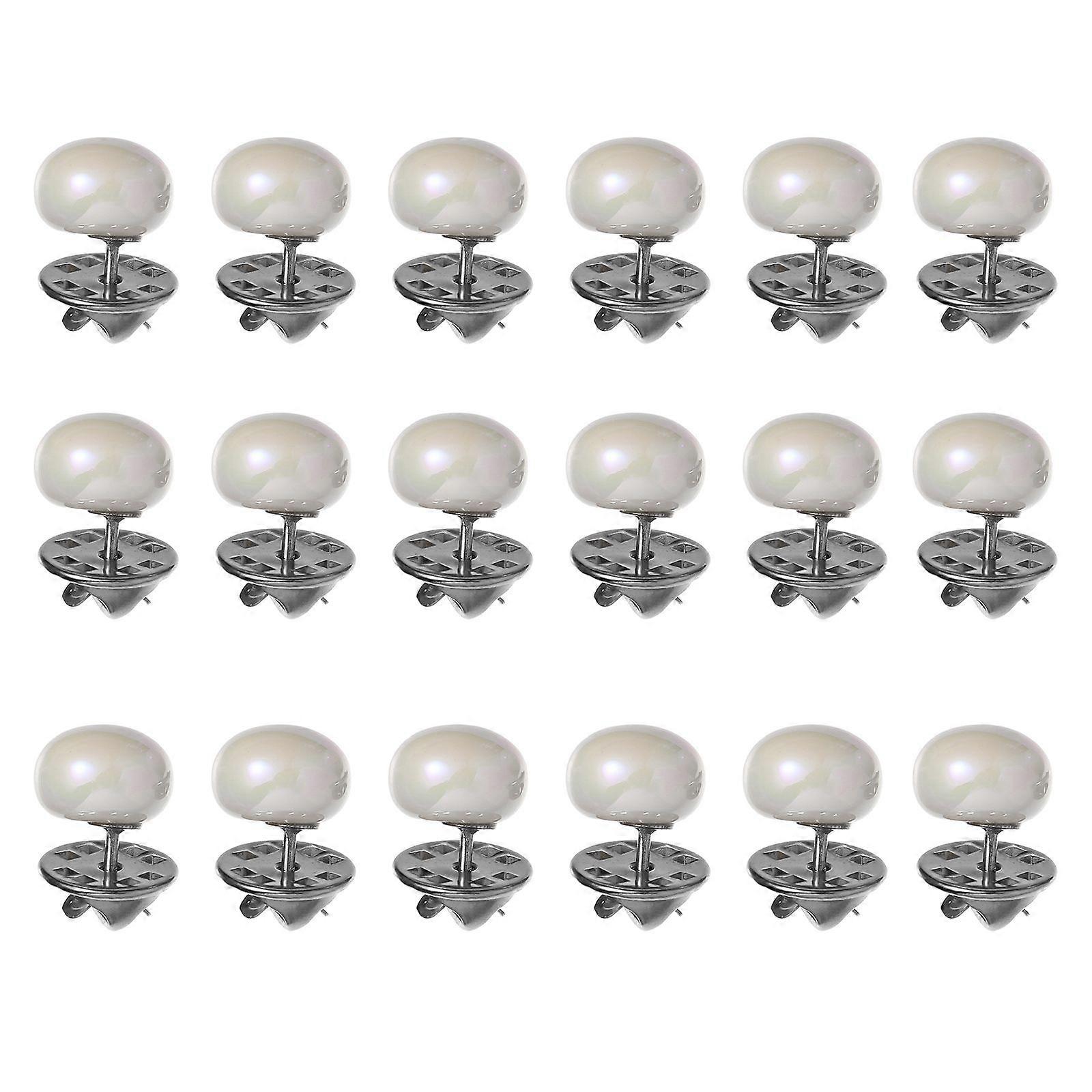 20Pcs No Sew Needed Buttons Instant Buttons Metal Buttons Removable Buttons