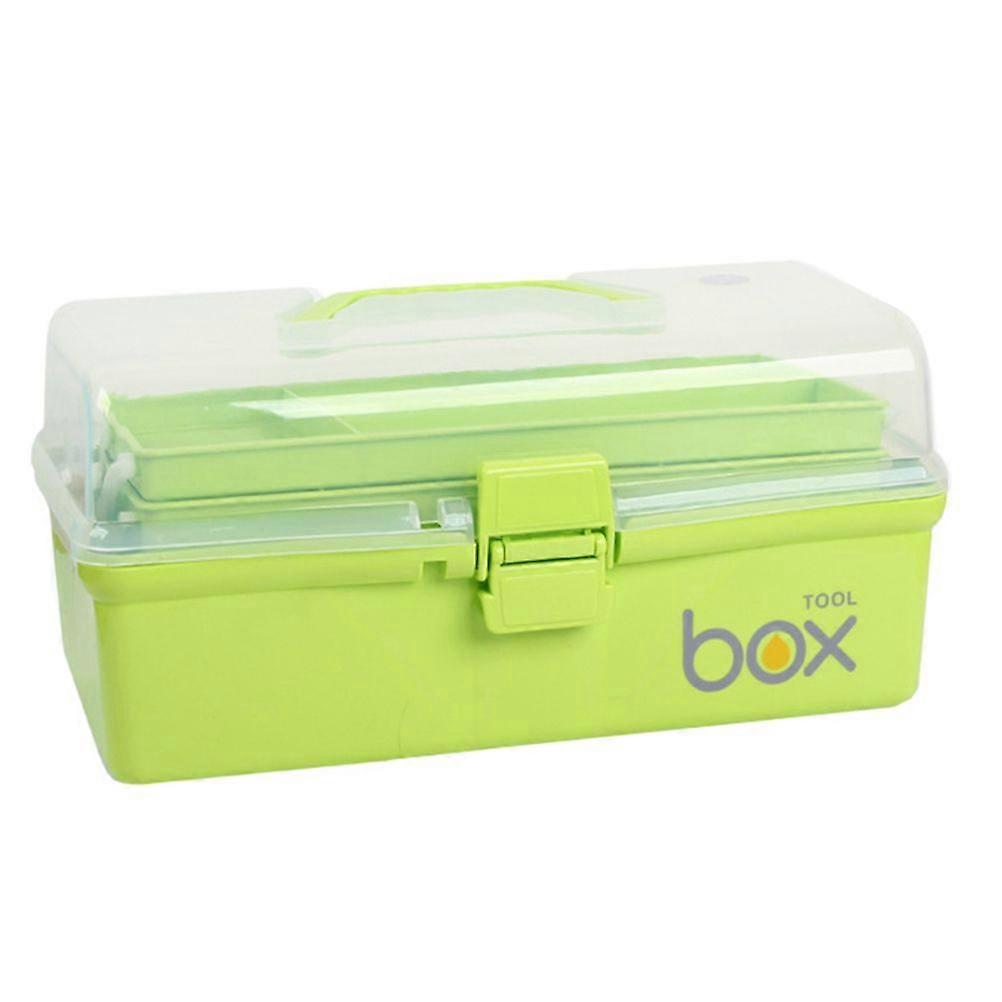 3-Layer Storing Box Multi-functional Storage Case Portable Painting Tool Box