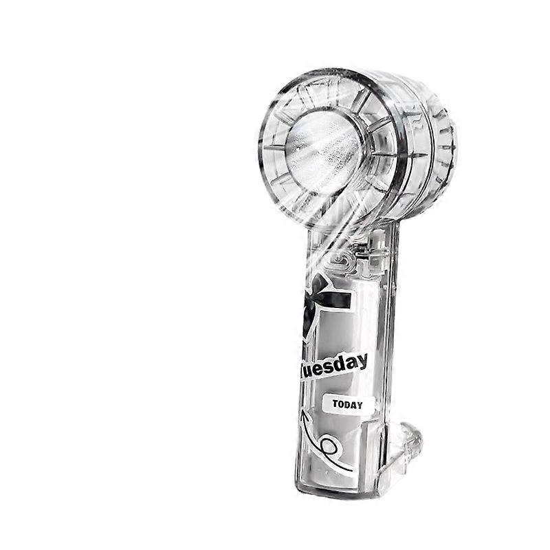 Silent Portable Handheld Transparent Ice Cooling Fan for Outdoors
