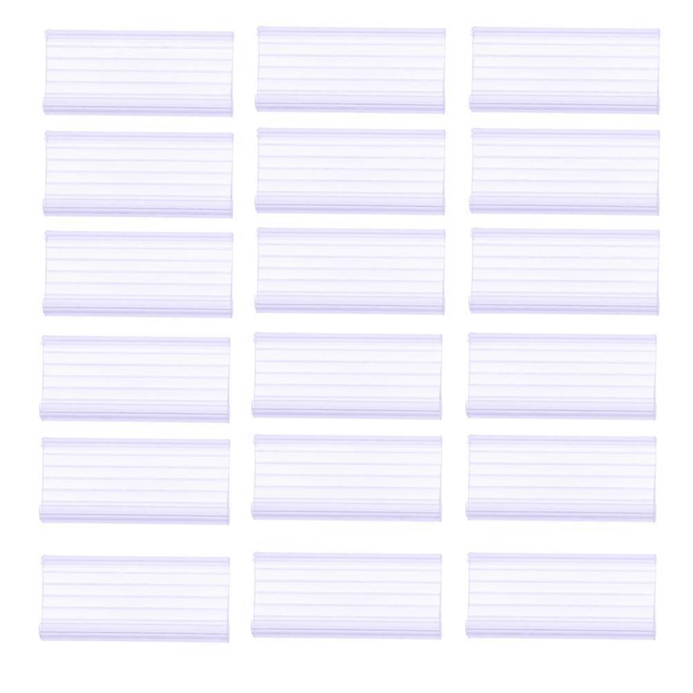 Transparent PVC Price Label Holder for Display Use Waterproof and Dustproof 40pcs