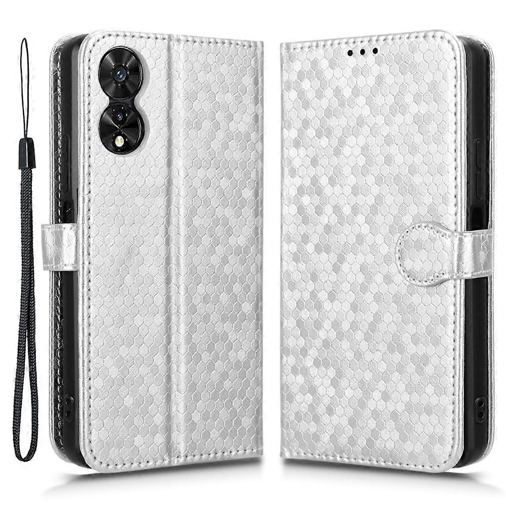 For TCL 505 Wallet Phone Case Dots Pattern PU Leather Flip Cover