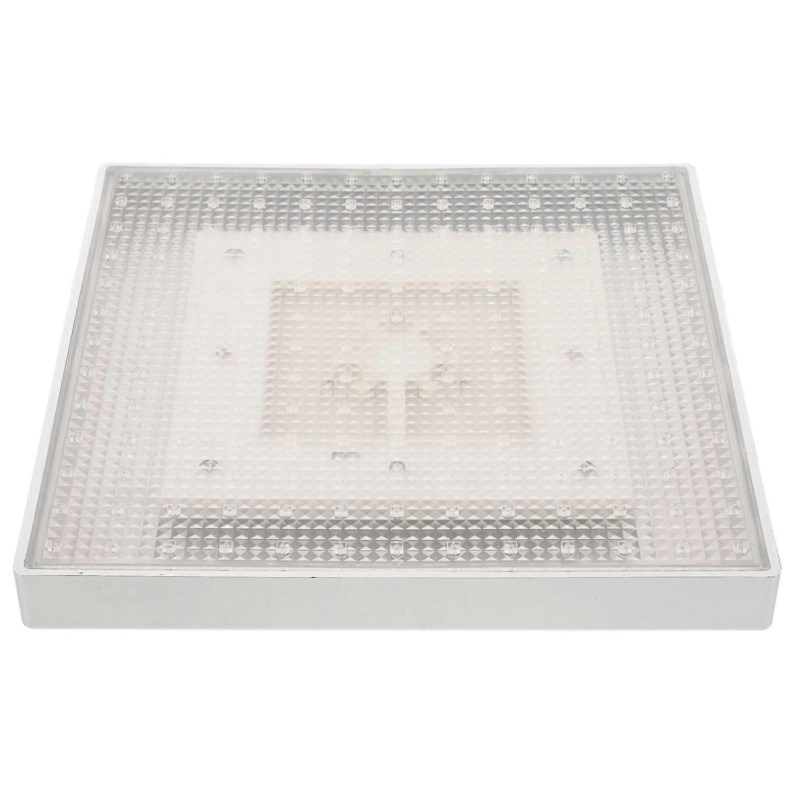 LED Light Square Shower Head 1 Set Ceiling Sprinkler for Bathroom