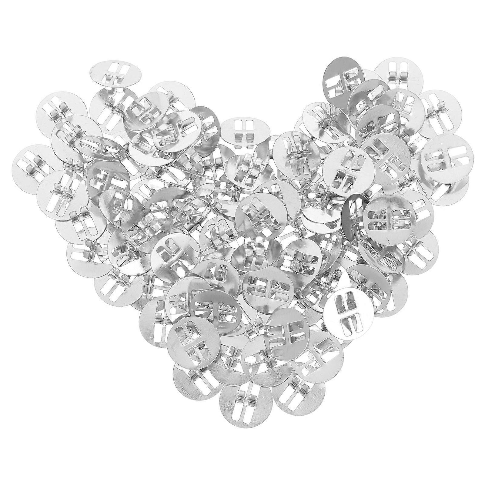 100pcs Wick Clips for Candle Making Metal Base Holders DIY Accessories