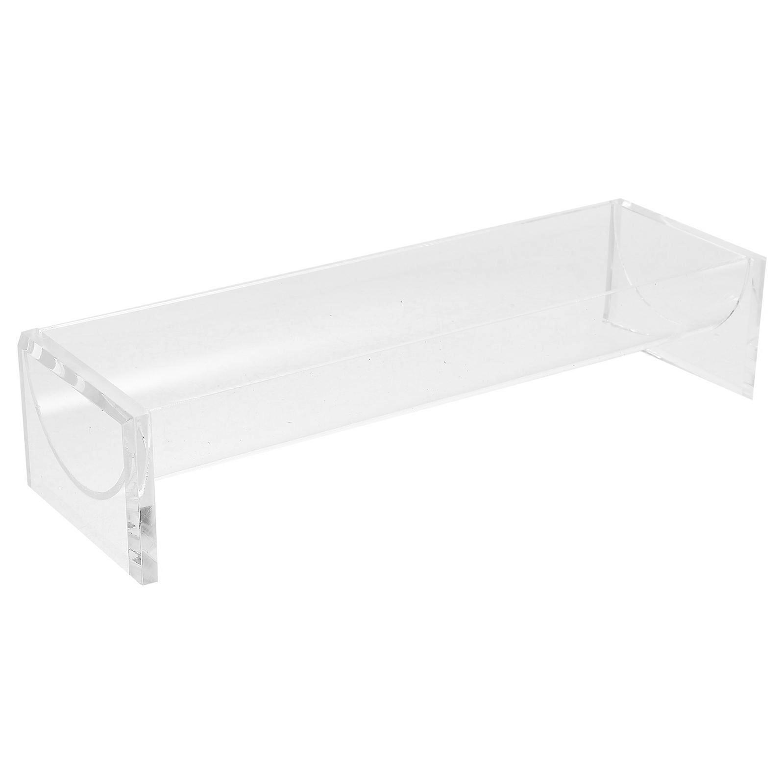 Display Stand Acrylic Tray For Family Gatherings Rectangular Shape Transparent Color 1Pack