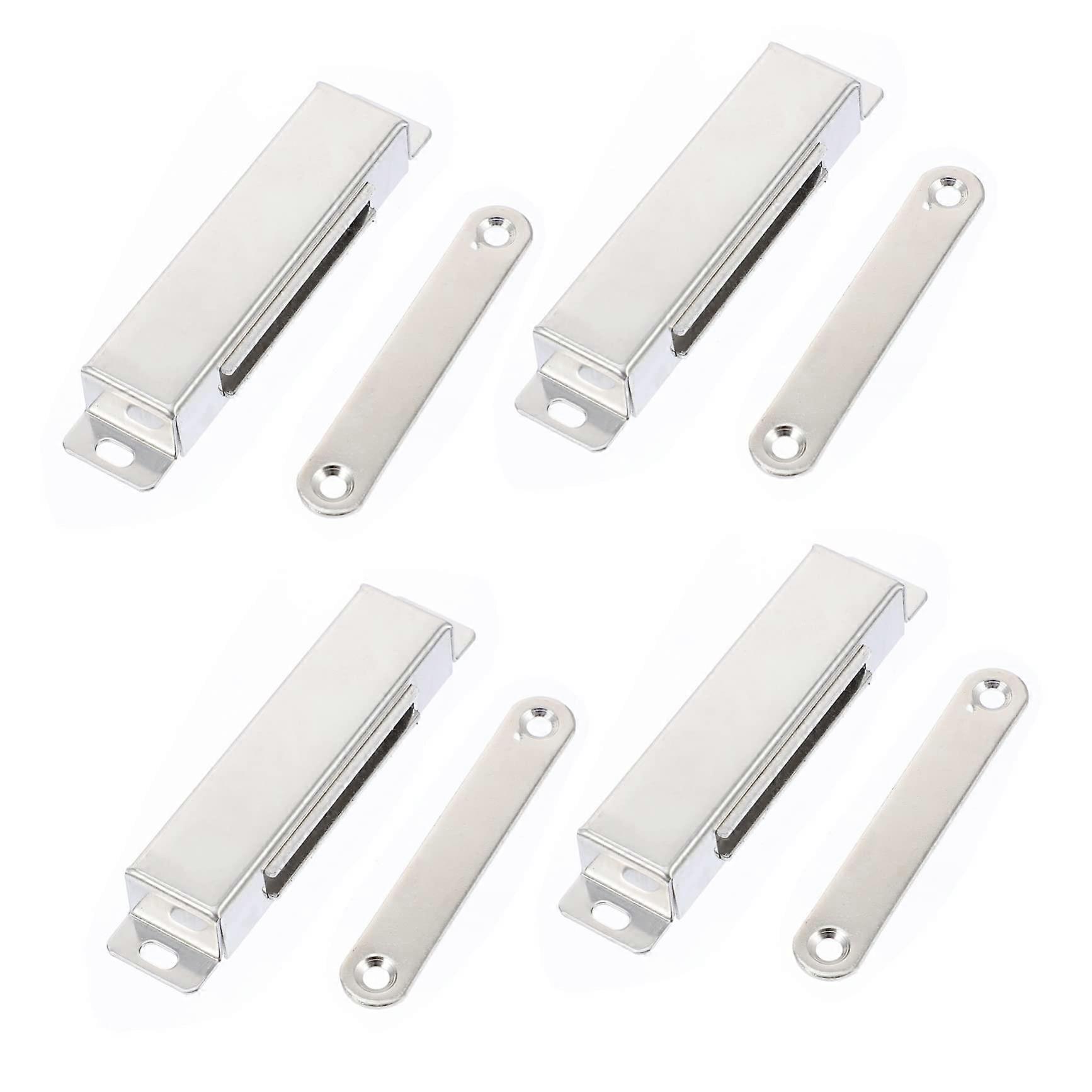 4 Pieces Strong Magnetic Cabinet Door Latch, Easy to Install, Durable and Practical for Wardrobes and Furniture, Ensures Secure Hold and Closure