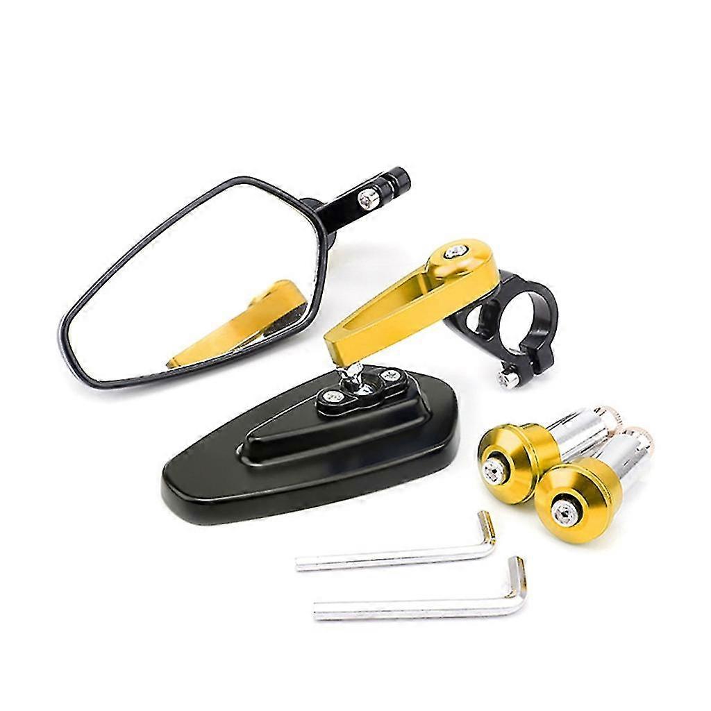 2025 Motorcycle Rear View Mirror Aluminum Alloy Bar End Mirror Handlebar Mirror