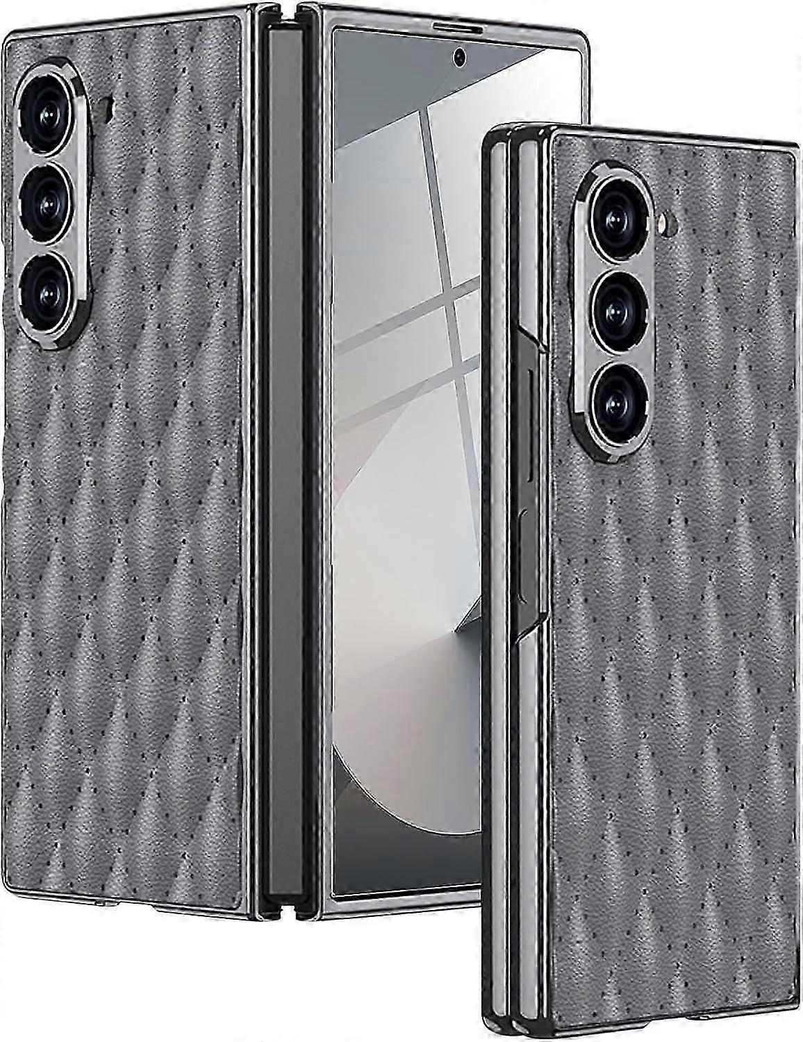 Rhombus Pattern Electroplated Case for Samsung Galaxy Z Fold