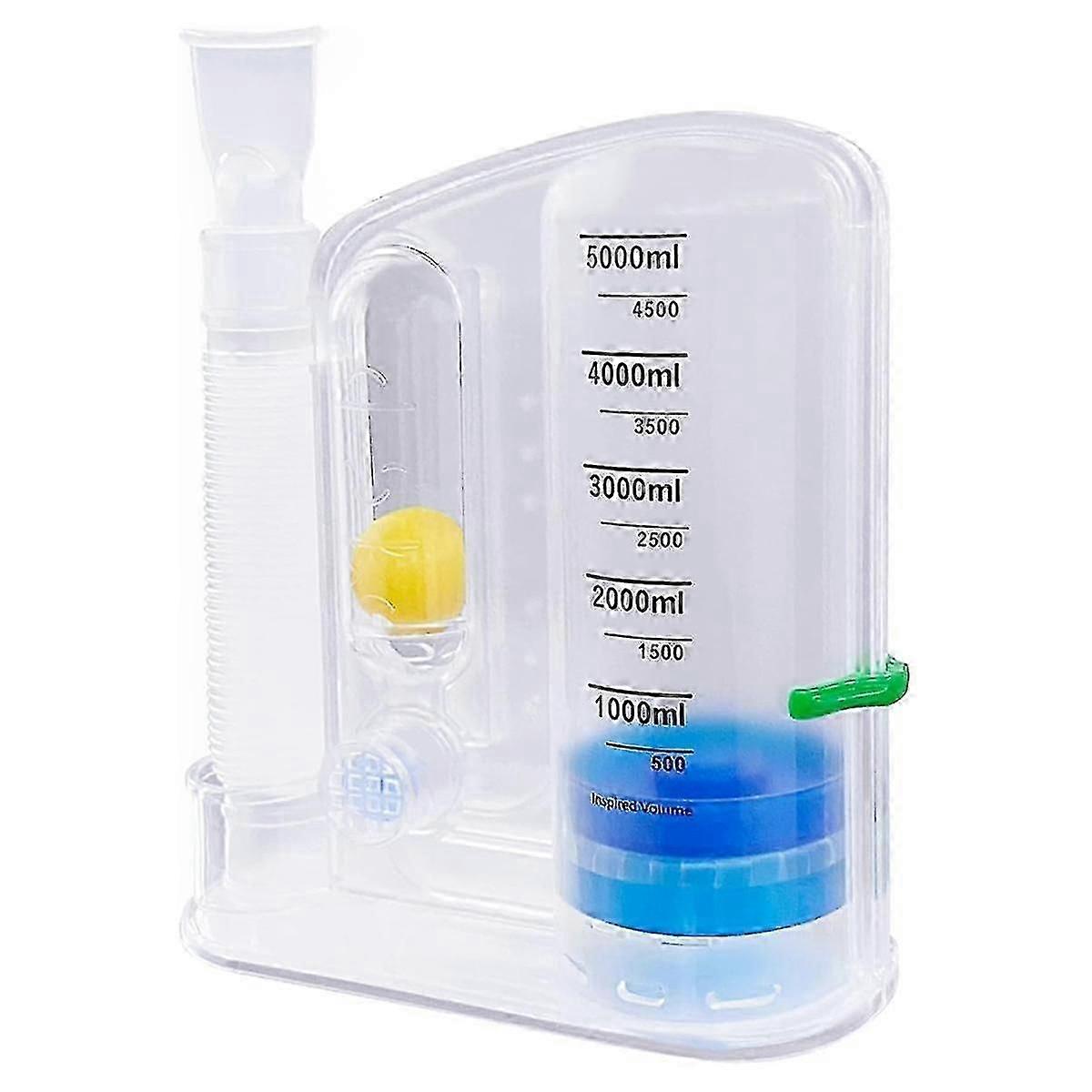 Lung Exerciser Device, Breathing Trainer - 5000ML Inhale Volume Measurement