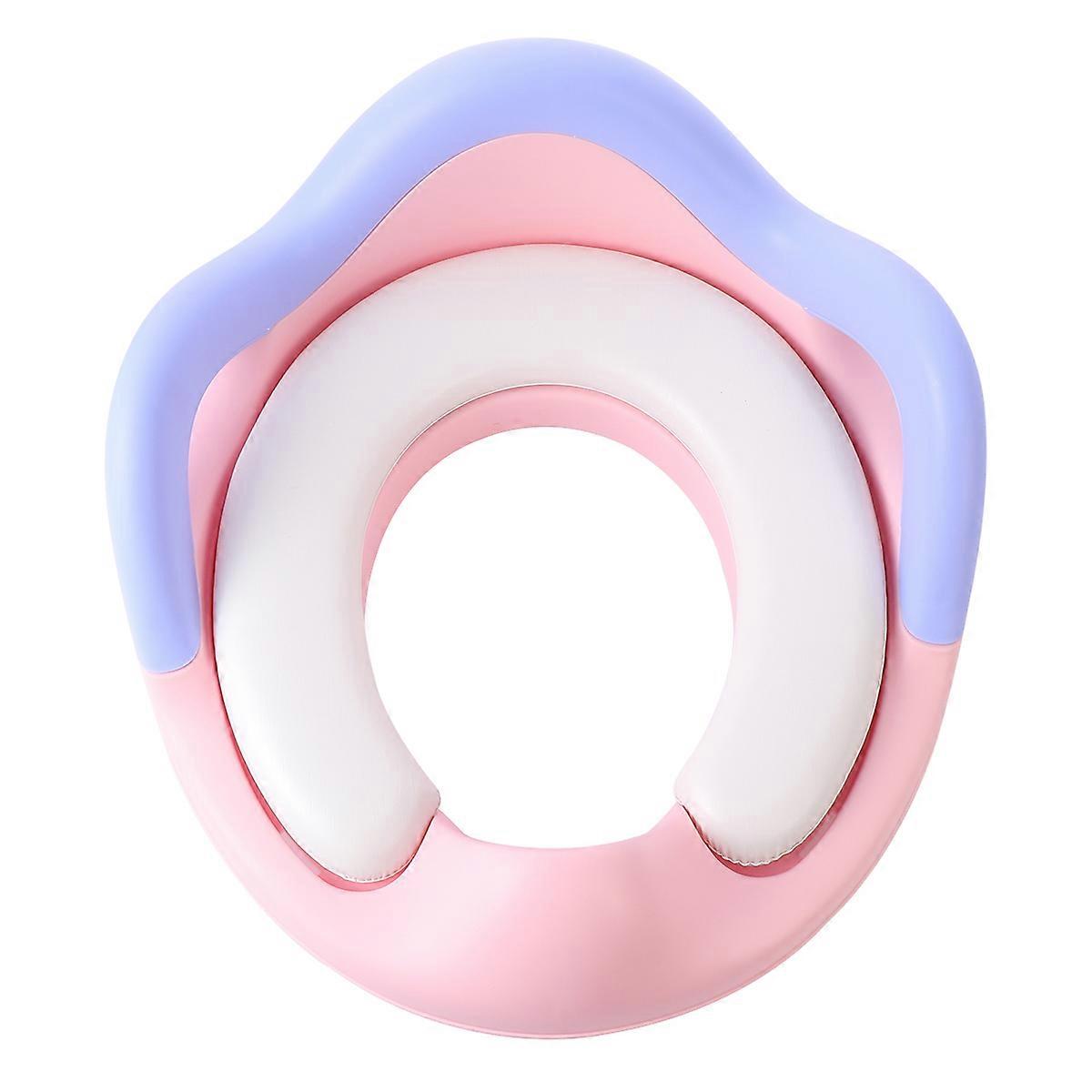 1pc Portable Toilet Training Seat Potty Trainer Ring Easy to Clean Non Slip Grip Handles Fits Most Toilets