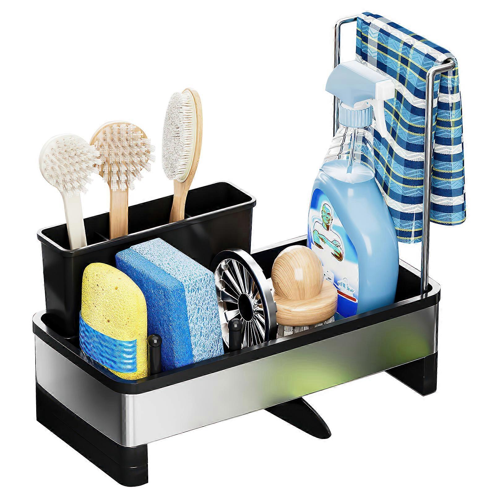Sink Sponge Drainer Rack - Black - Boxed