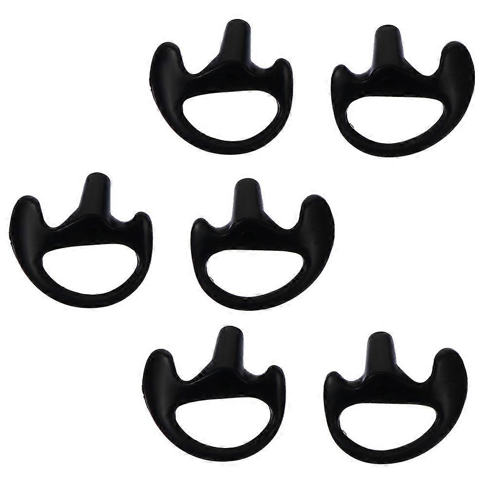 Replacement Earbud Tips 3 Pairs Comfortable Silicone Ear Mold For Earpiece With Triangular Wings 2.5x2.3cm Ideal For Sports Activities