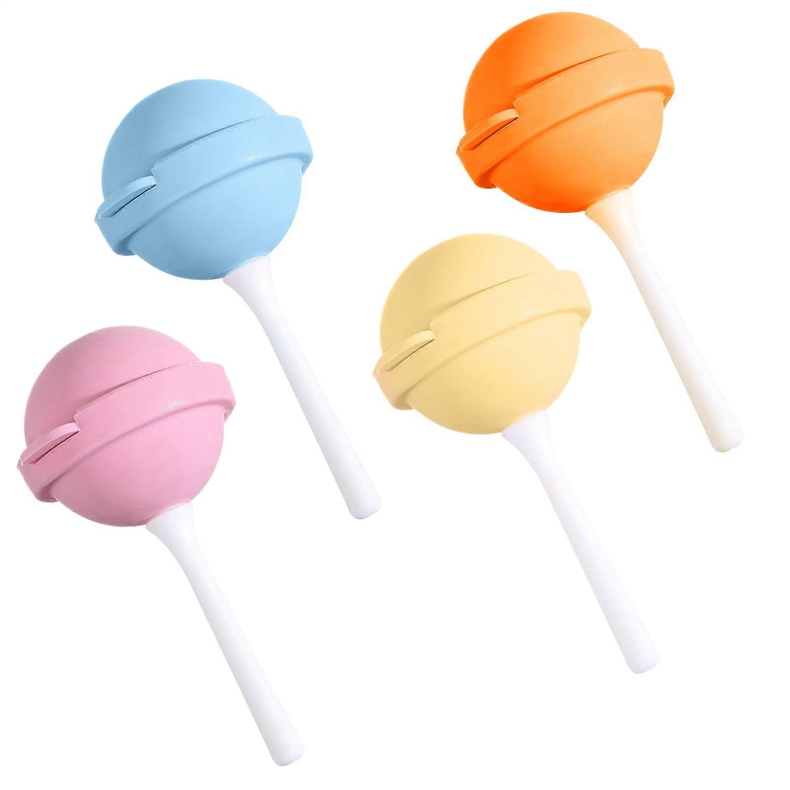 Ice Moulds Silicone Pack Of 4 Reusable Nonstick Lollipop Maker For Ice Cream Chocolate Sweets Biscuits Desserts