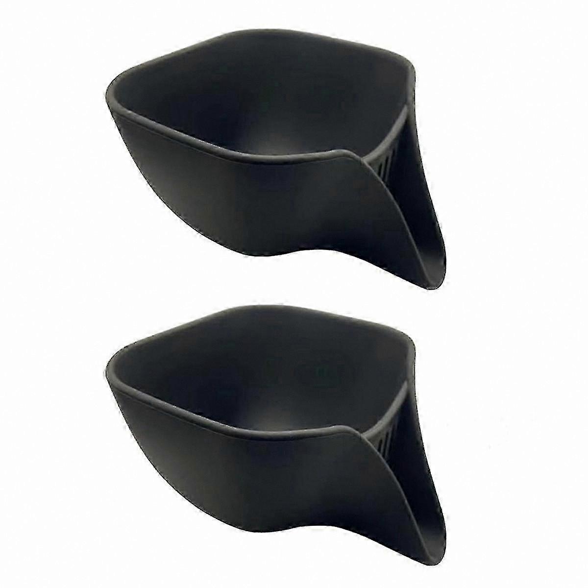 2-Pack Silicone Sink Strainer Basket with Spout, Multi-Function Drain Filter for Kitchen Use