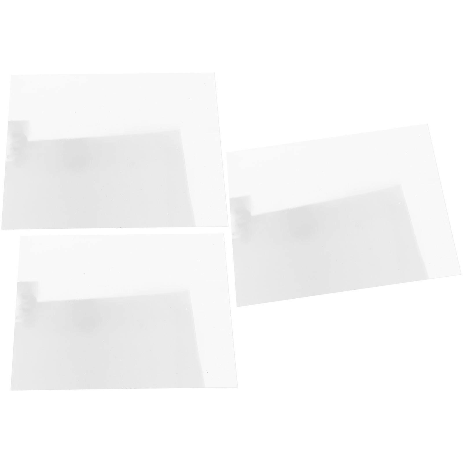 Transparent Acrylic Litter Box Splash Guard for Cats Enclosed Design Easy to Clean and Portable 3 pcs
