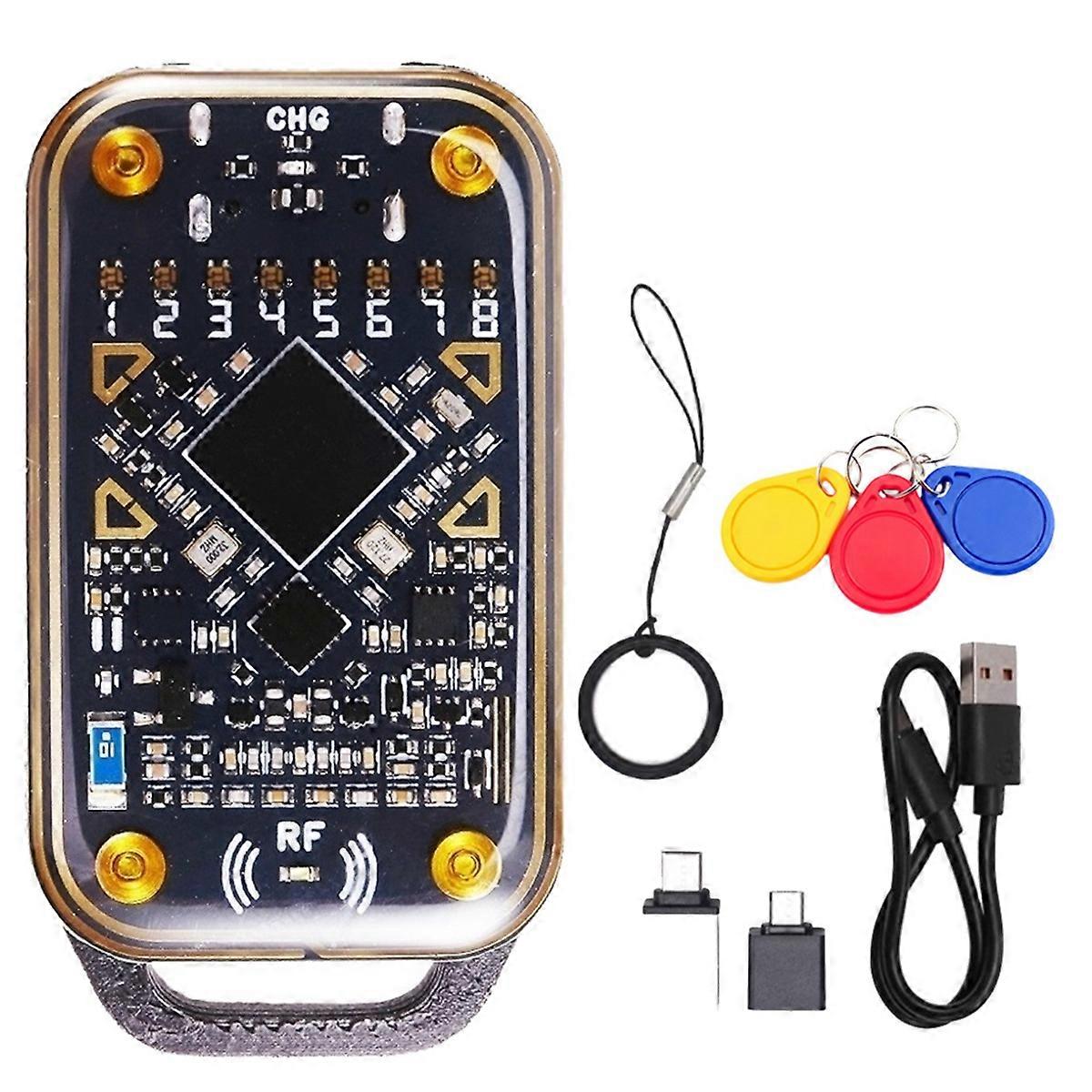 Chameleon Ultra Smart Card Emulator RFID Smart Chip Reader+3xCUID Keychain 125Khz 13.56Mhz Card Decode NFC Duplicator