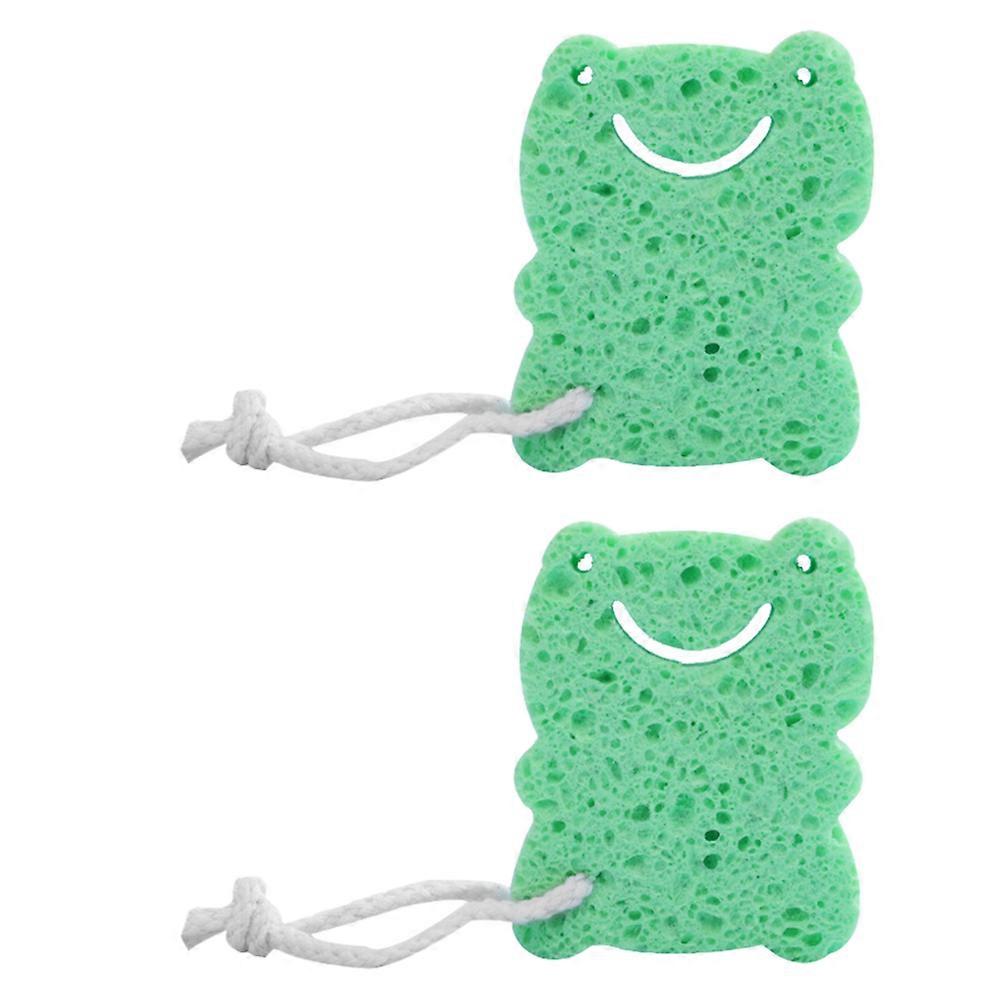 Durable Baby Bath Accessories 2Pcs Portable Honeycomb Sponges For Bathing Infants