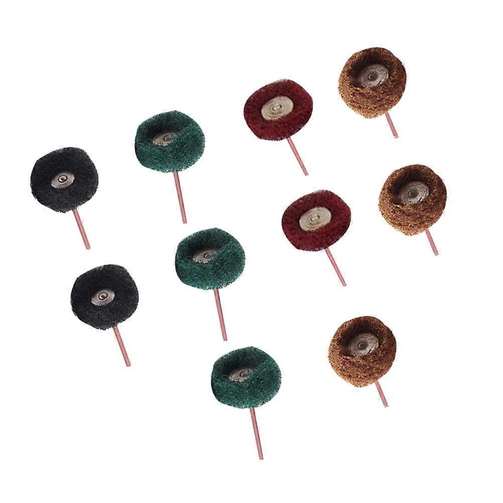 Polishing Wheel Set 40Pcs Abrasive Nylon Scouring Pads For Rotary Tool Buffing Tasks Ideal For Metal Polishing With Assorted