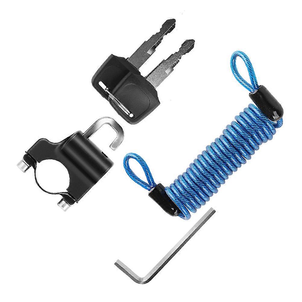 Mini Black Lock For Cyclists And Motorcyclists Ideal For Traveling Durable Wear-Resistant 1Set